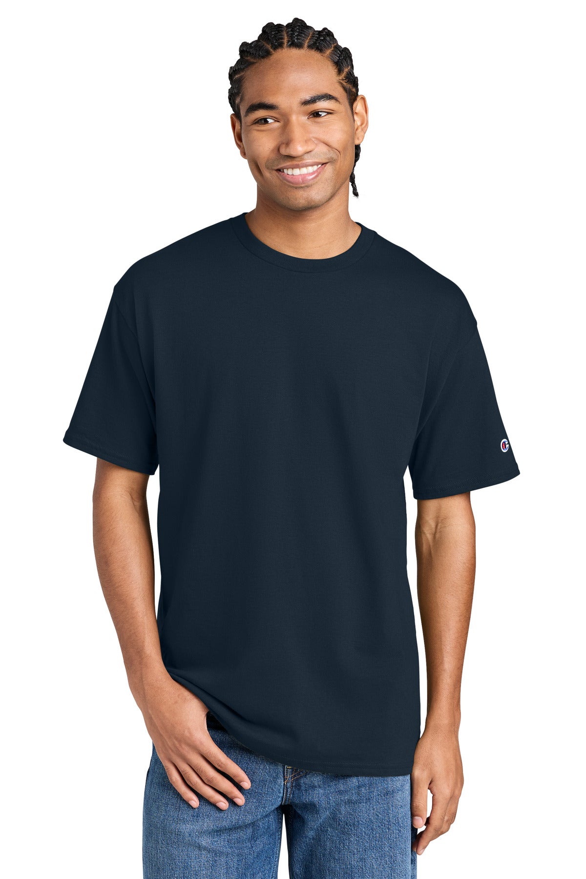 Champion Jersey Short Sleeve Tee CH1000 - EMBROIDERED