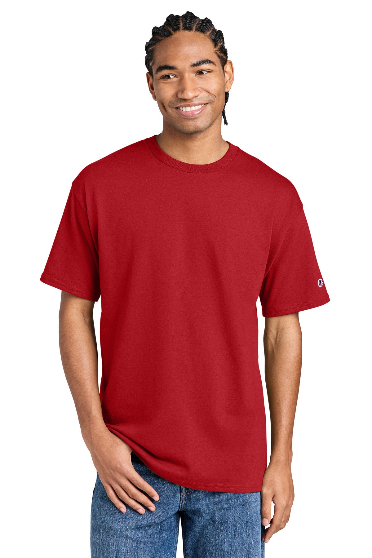 Champion Jersey Short Sleeve Tee CH1000 - EMBROIDERED