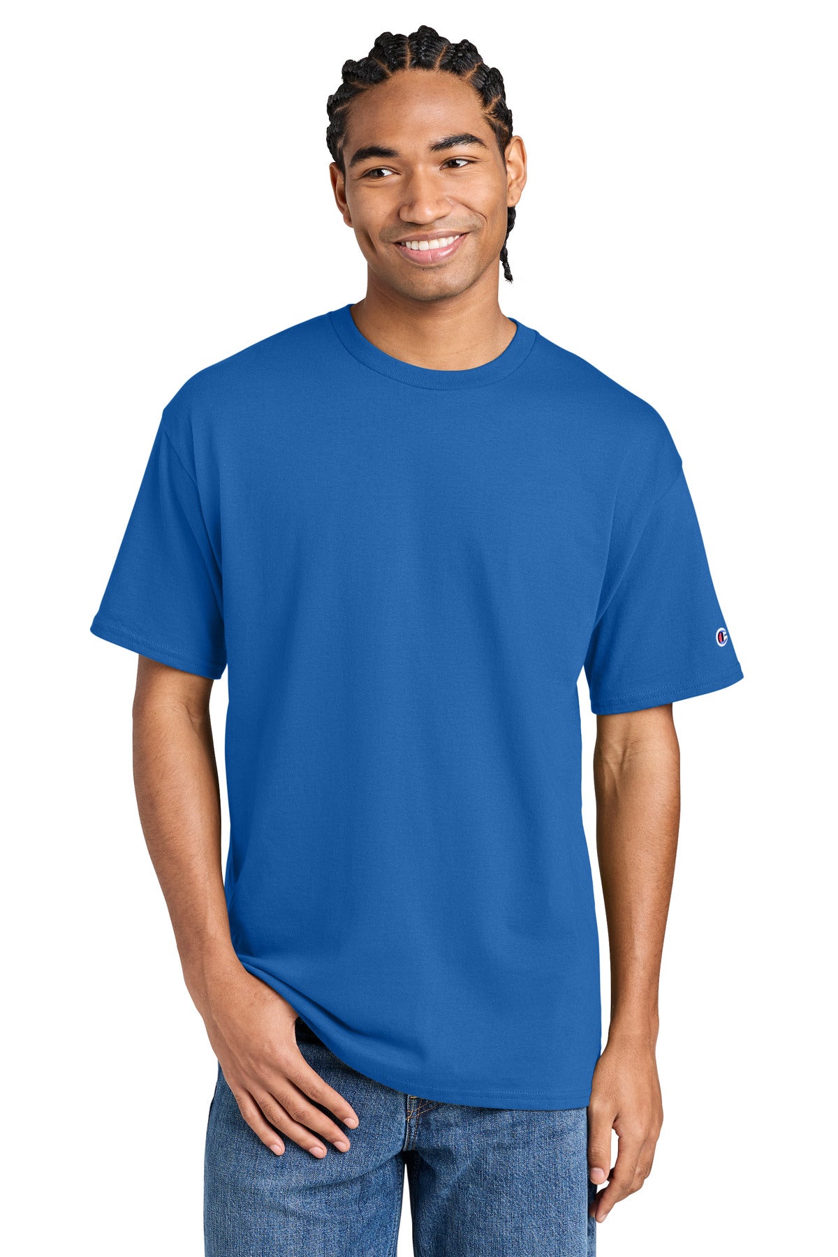 Champion Jersey Short Sleeve Tee CH1000 - EMBROIDERED