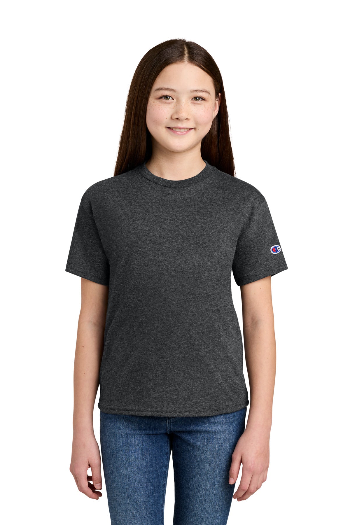 Champion Youth Jersey Short Sleeve Tee CH1081 - EMBROIDERED
