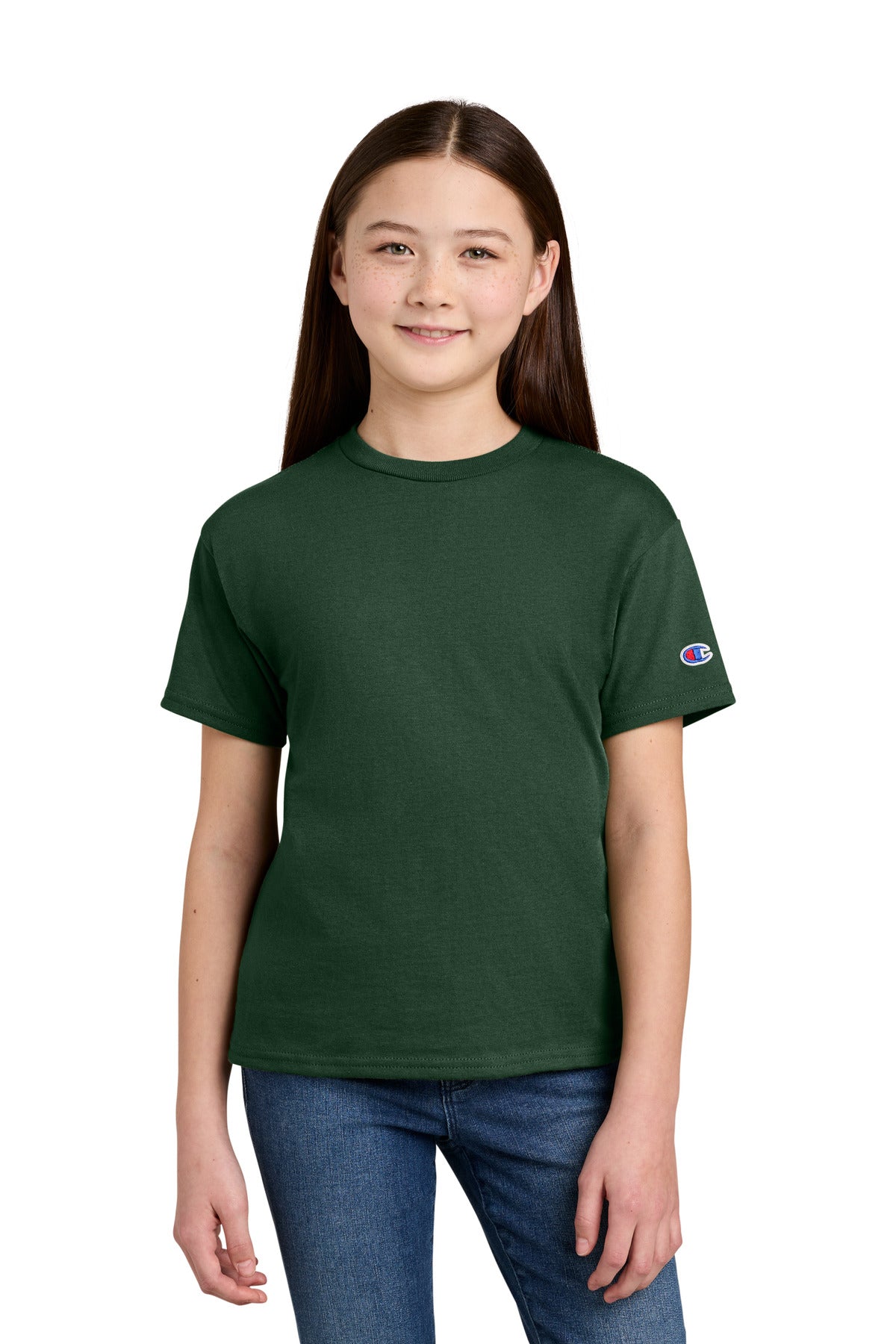 Champion Youth Jersey Short Sleeve Tee CH1081 - EMBROIDERED