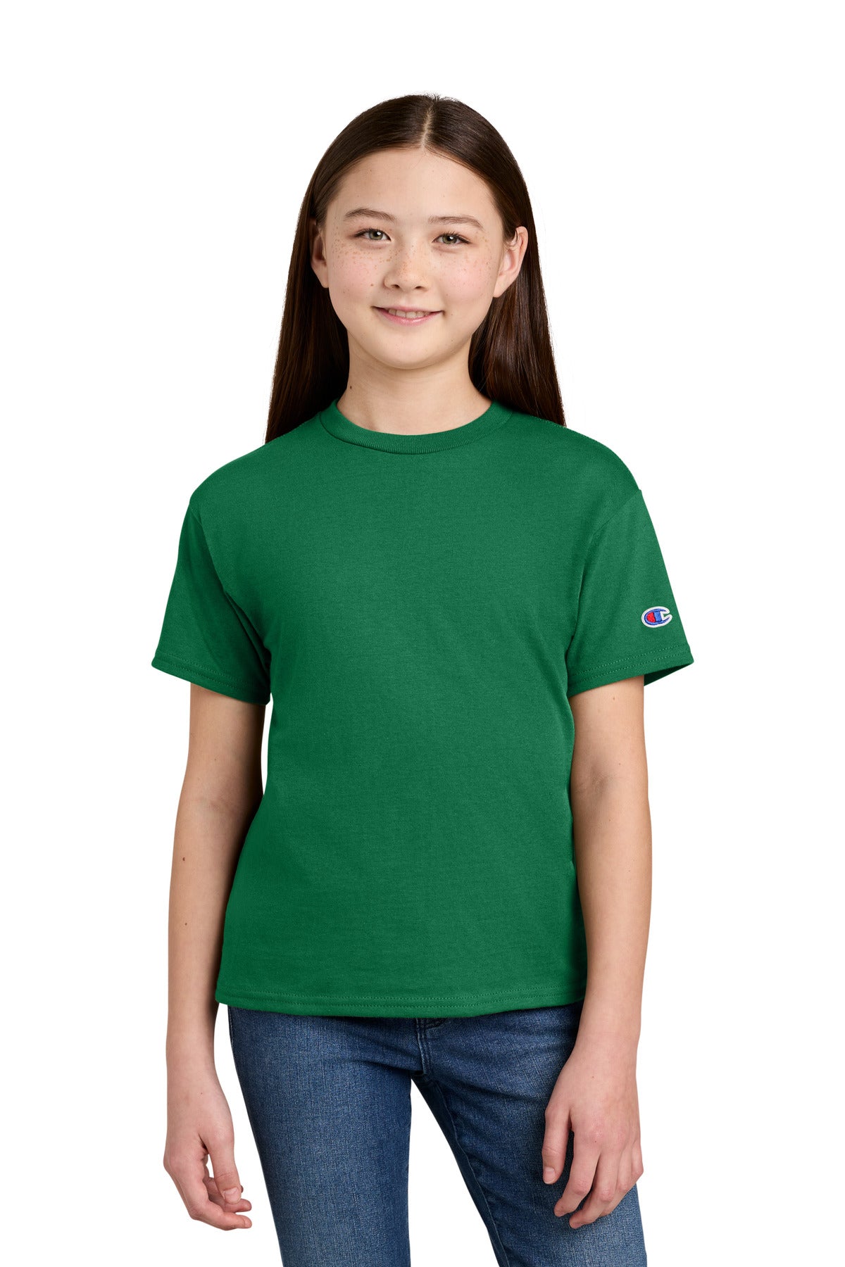 Champion Youth Jersey Short Sleeve Tee CH1081 - EMBROIDERED