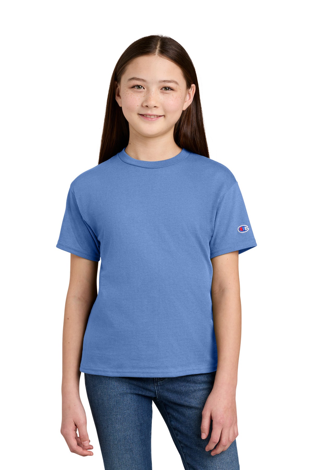Champion Youth Jersey Short Sleeve Tee CH1081 - EMBROIDERED