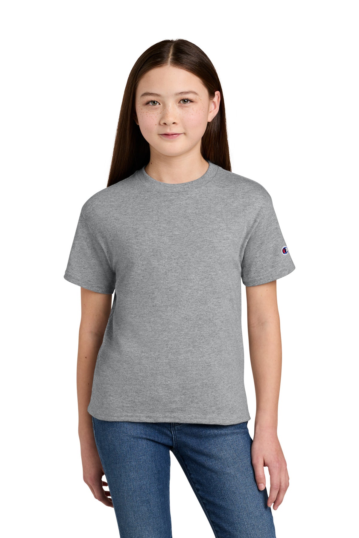 Champion Youth Jersey Short Sleeve Tee CH1081 - EMBROIDERED