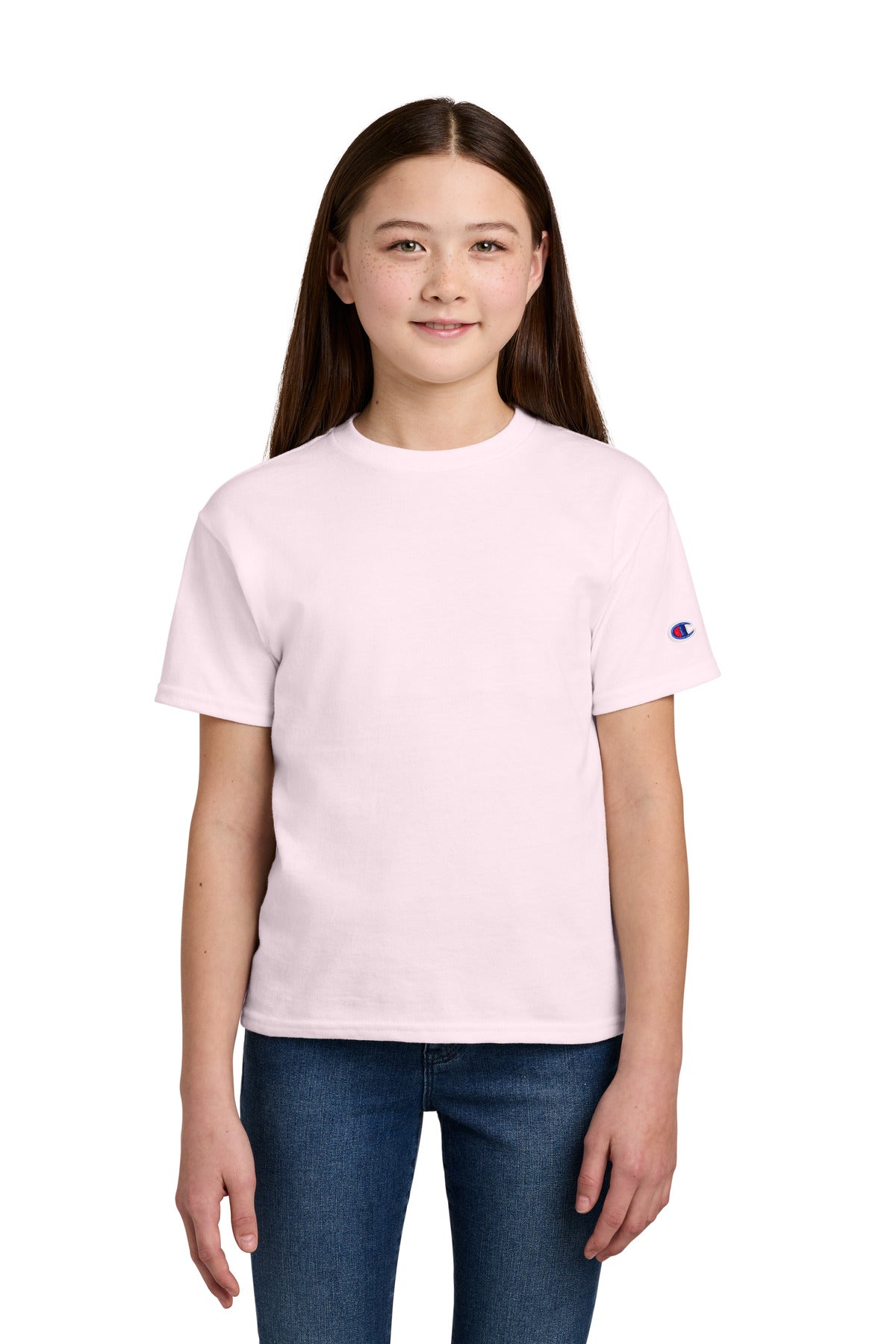 Champion Youth Jersey Short Sleeve Tee CH1081 - EMBROIDERED