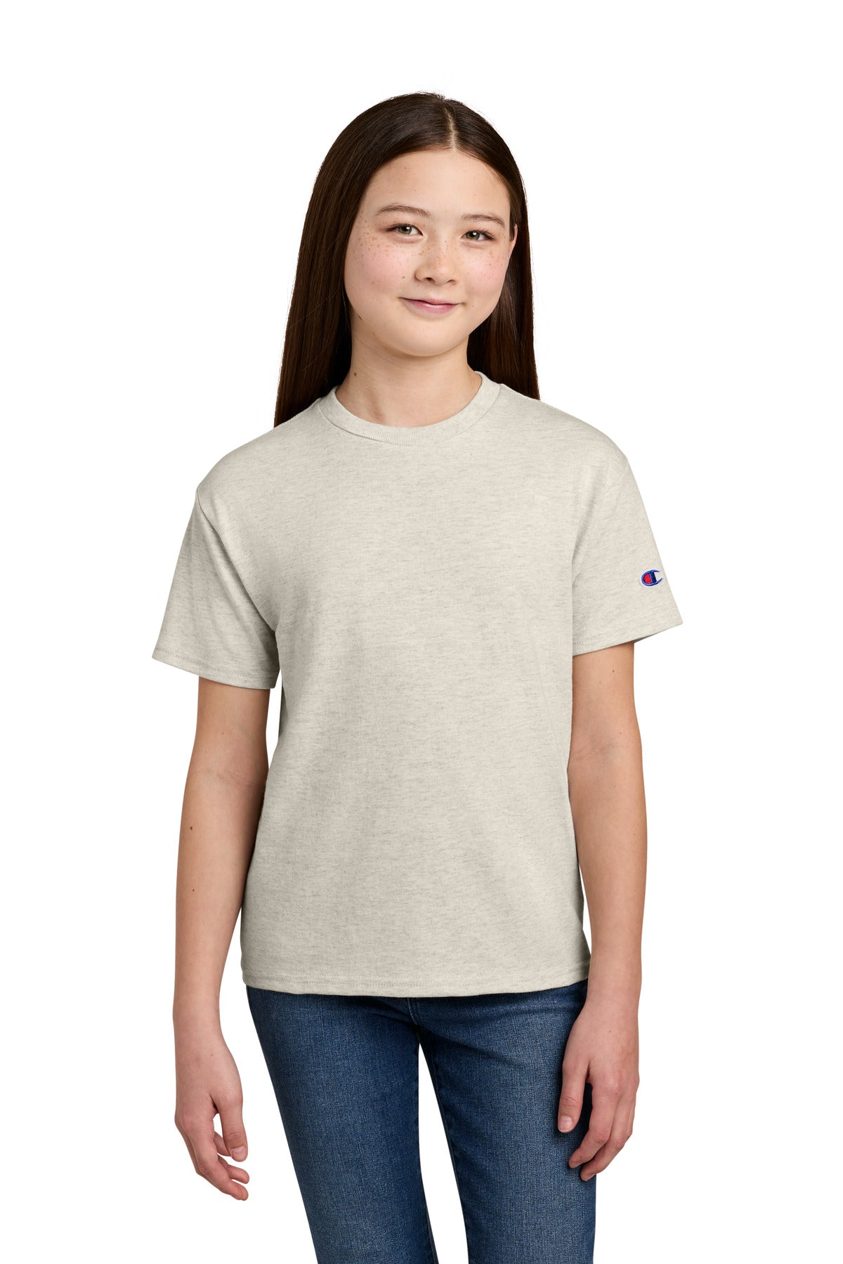 Champion Youth Jersey Short Sleeve Tee CH1081 - EMBROIDERED