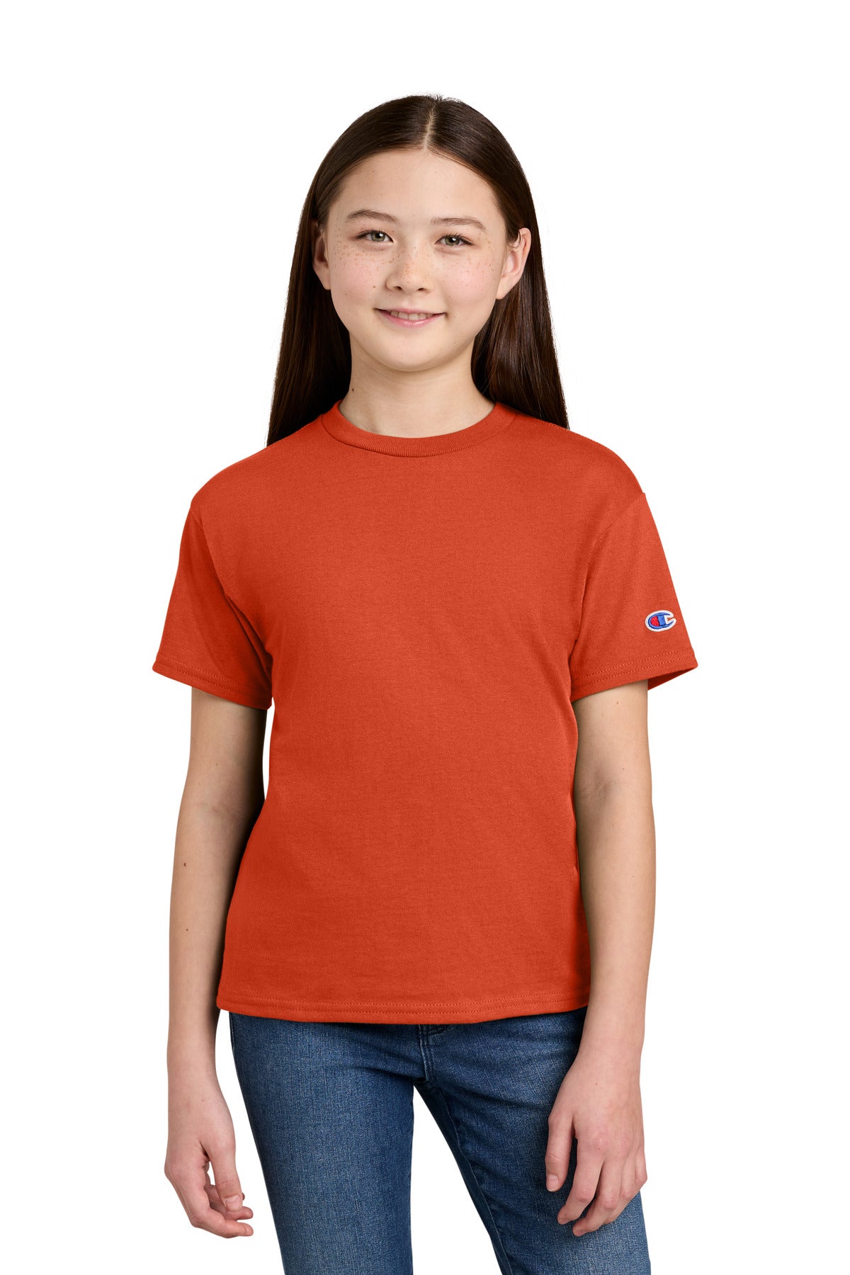 Champion Youth Jersey Short Sleeve Tee CH1081 - EMBROIDERED