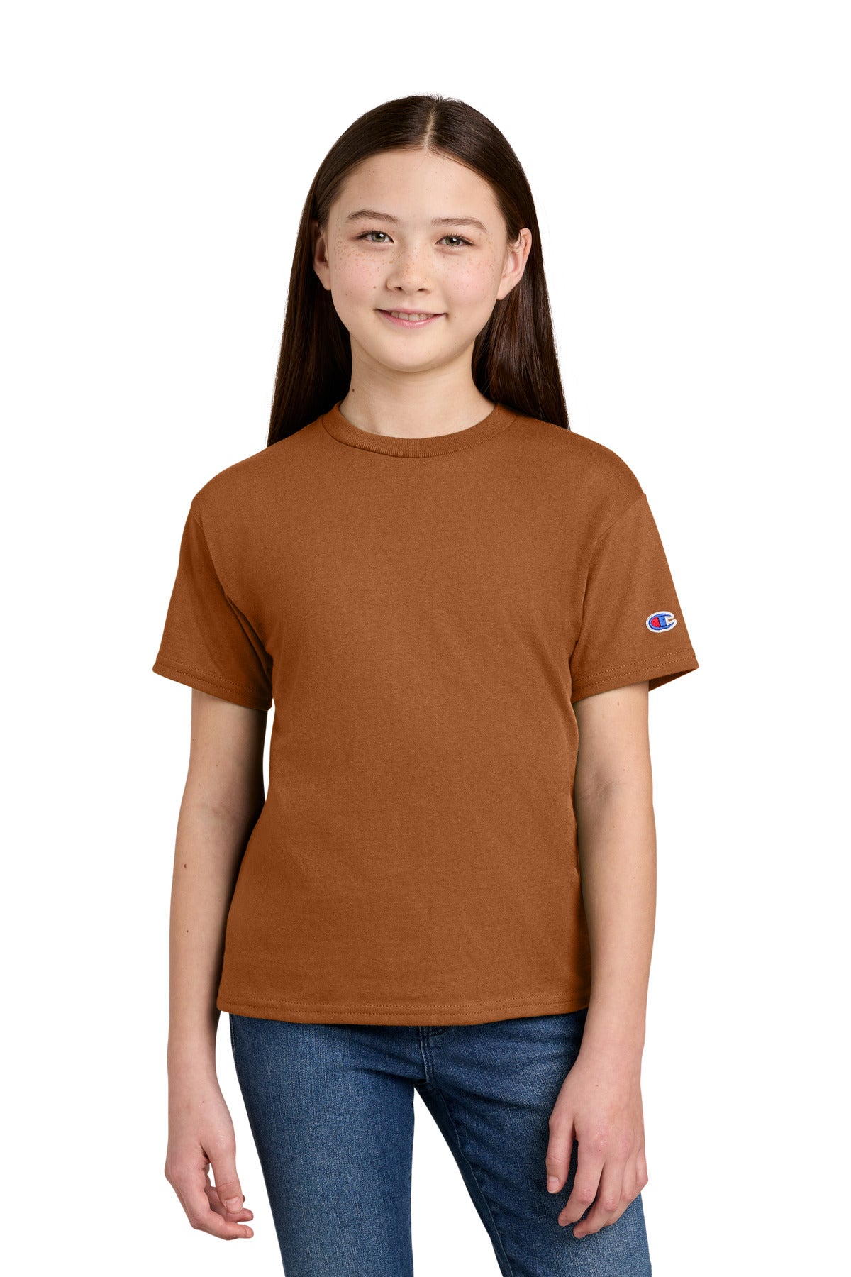 Champion Youth Jersey Short Sleeve Tee CH1081 - EMBROIDERED