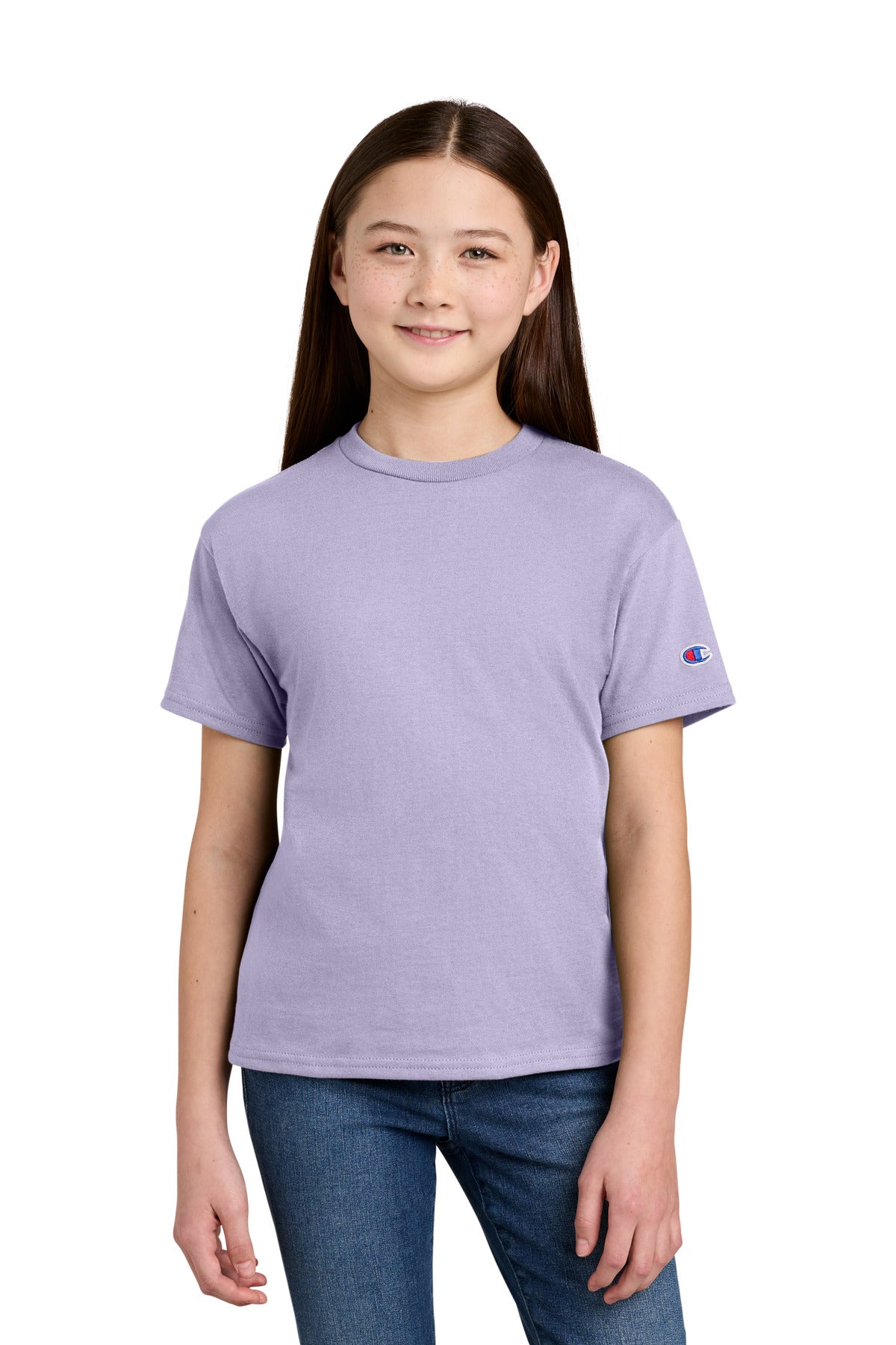 Champion Youth Jersey Short Sleeve Tee CH1081 - EMBROIDERED