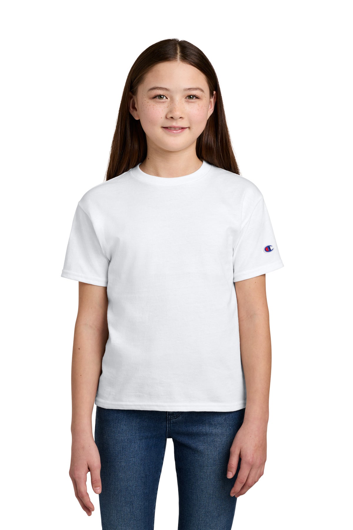 Champion Youth Jersey Short Sleeve Tee CH1081 - EMBROIDERED