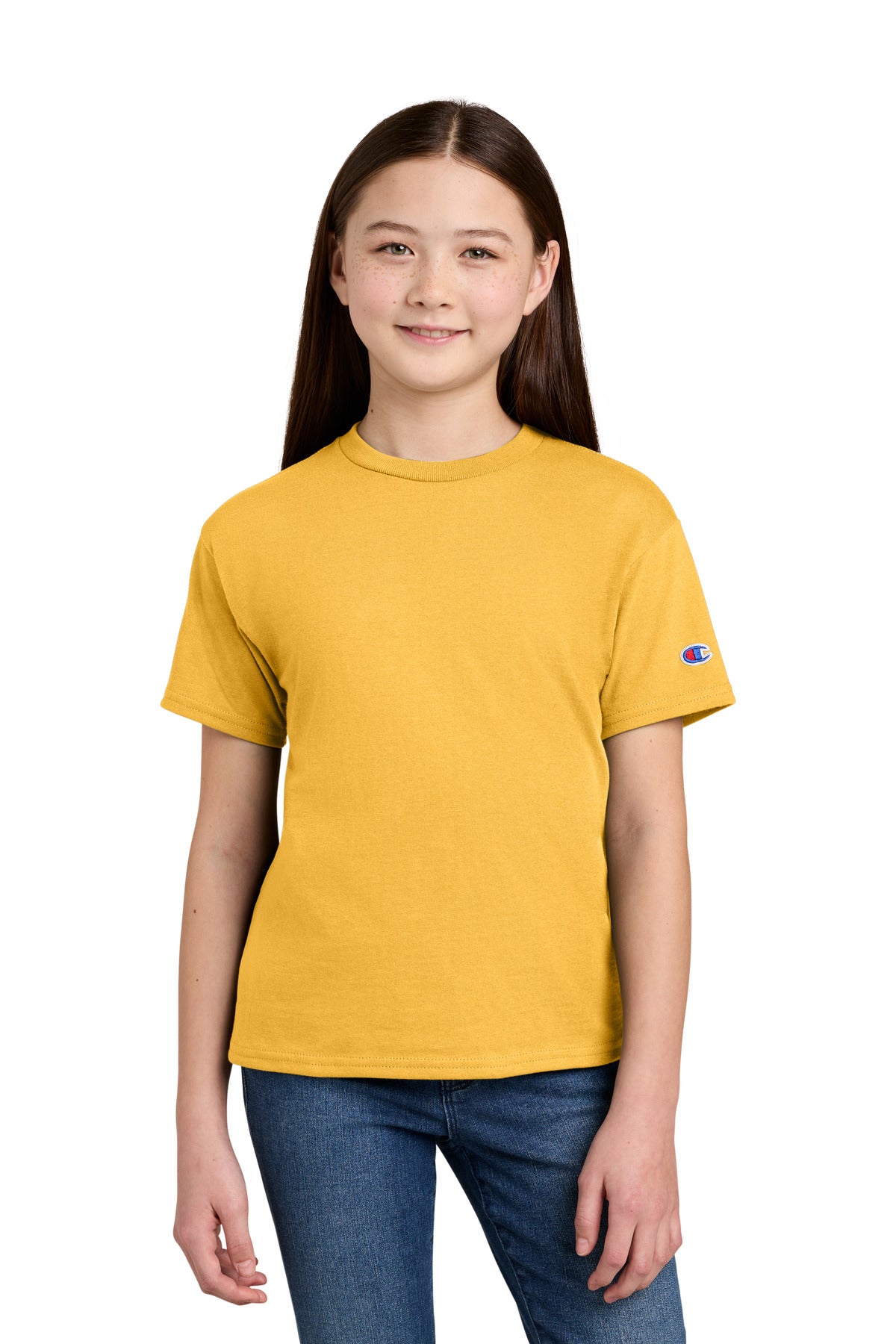 Champion Youth Jersey Short Sleeve Tee CH1081 - EMBROIDERED