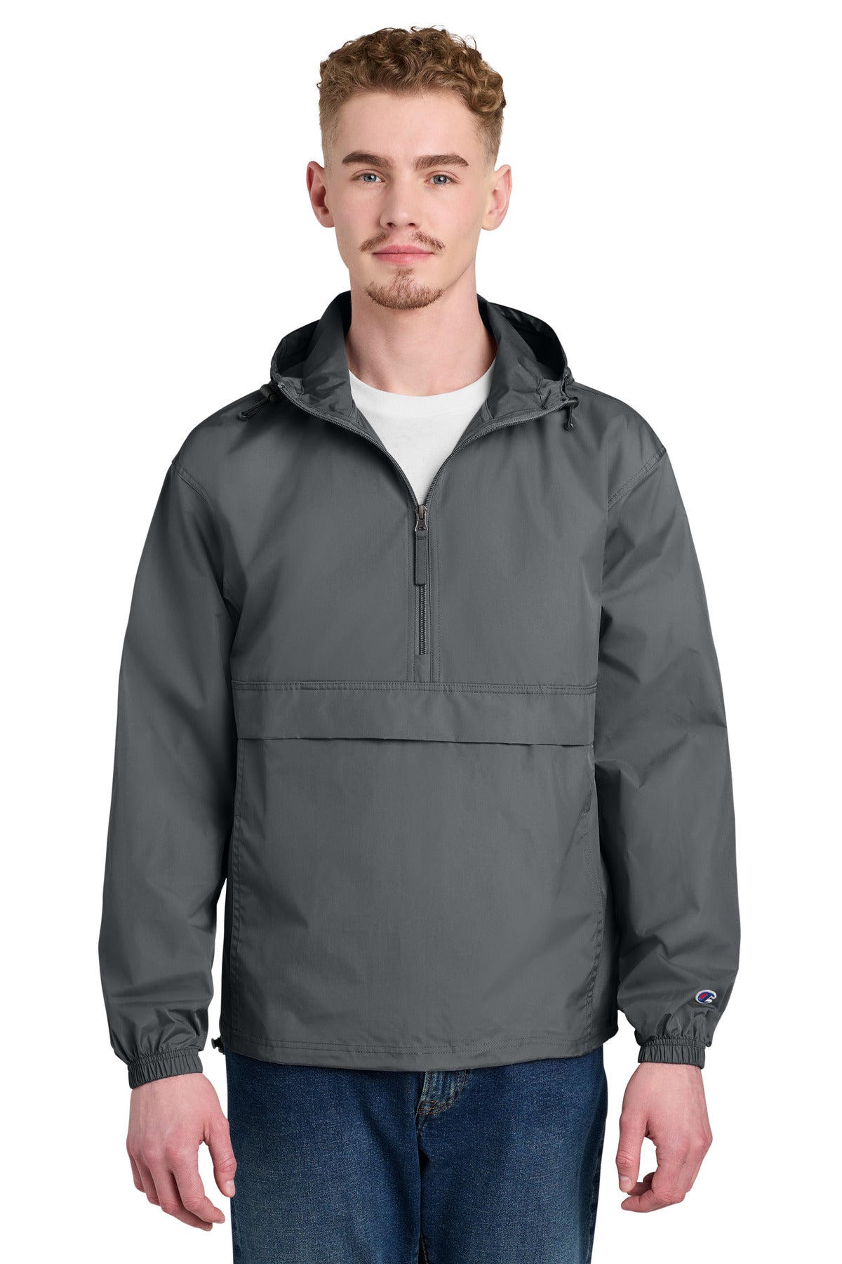Champion Packable Anorak Jacket CO200 - EMBROIDERED