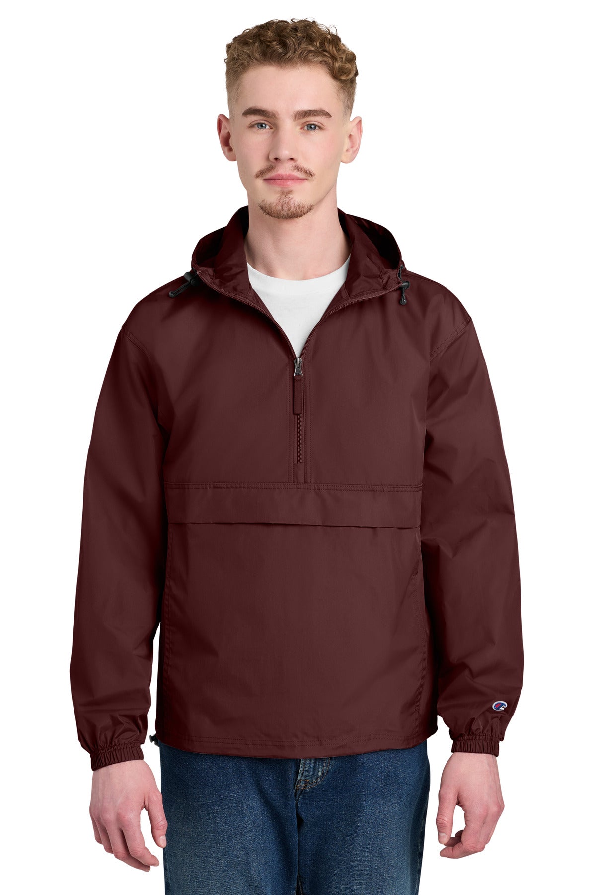 Champion Packable Anorak Jacket CO200 - EMBROIDERED