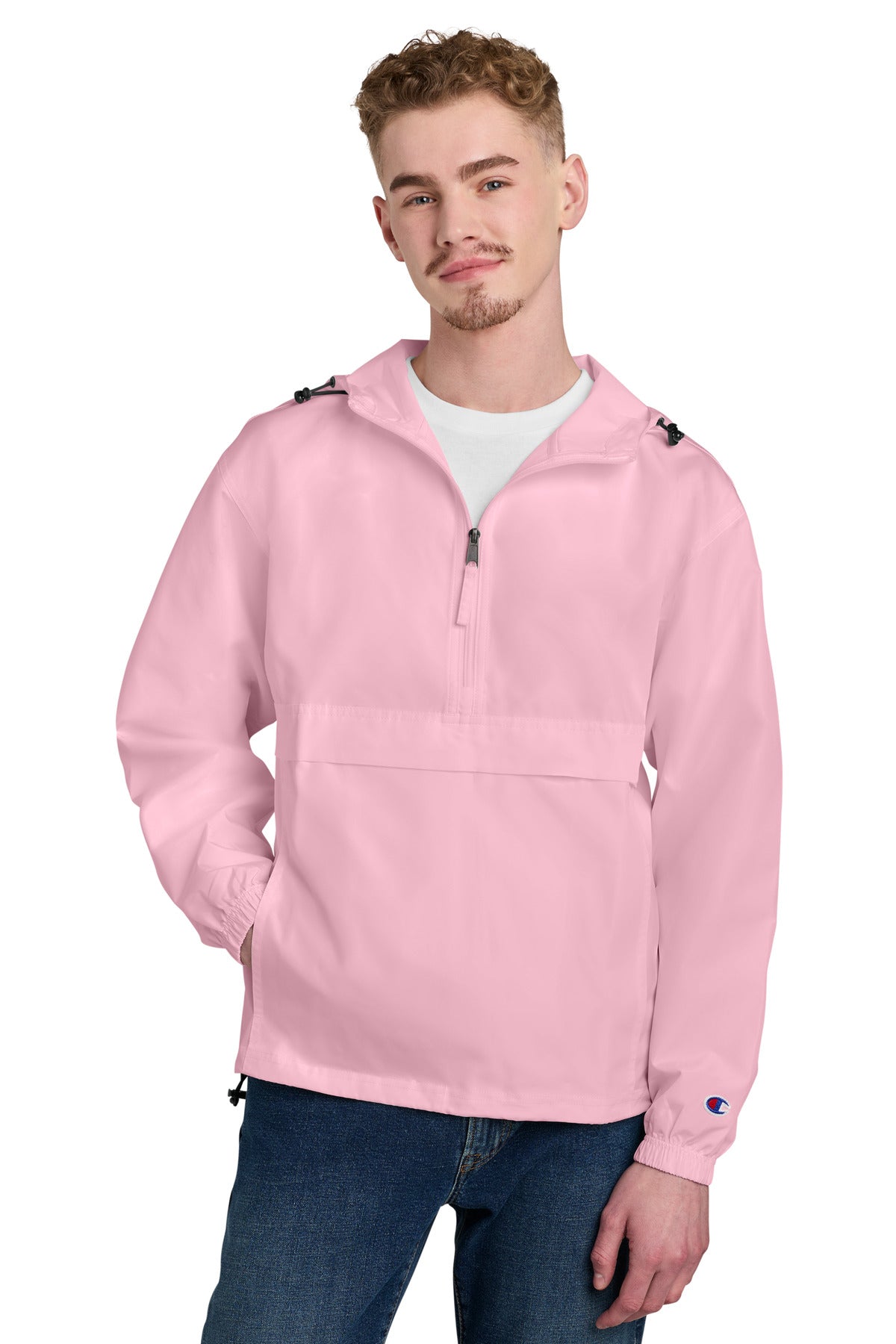 Champion Packable Anorak Jacket CO200 - EMBROIDERED