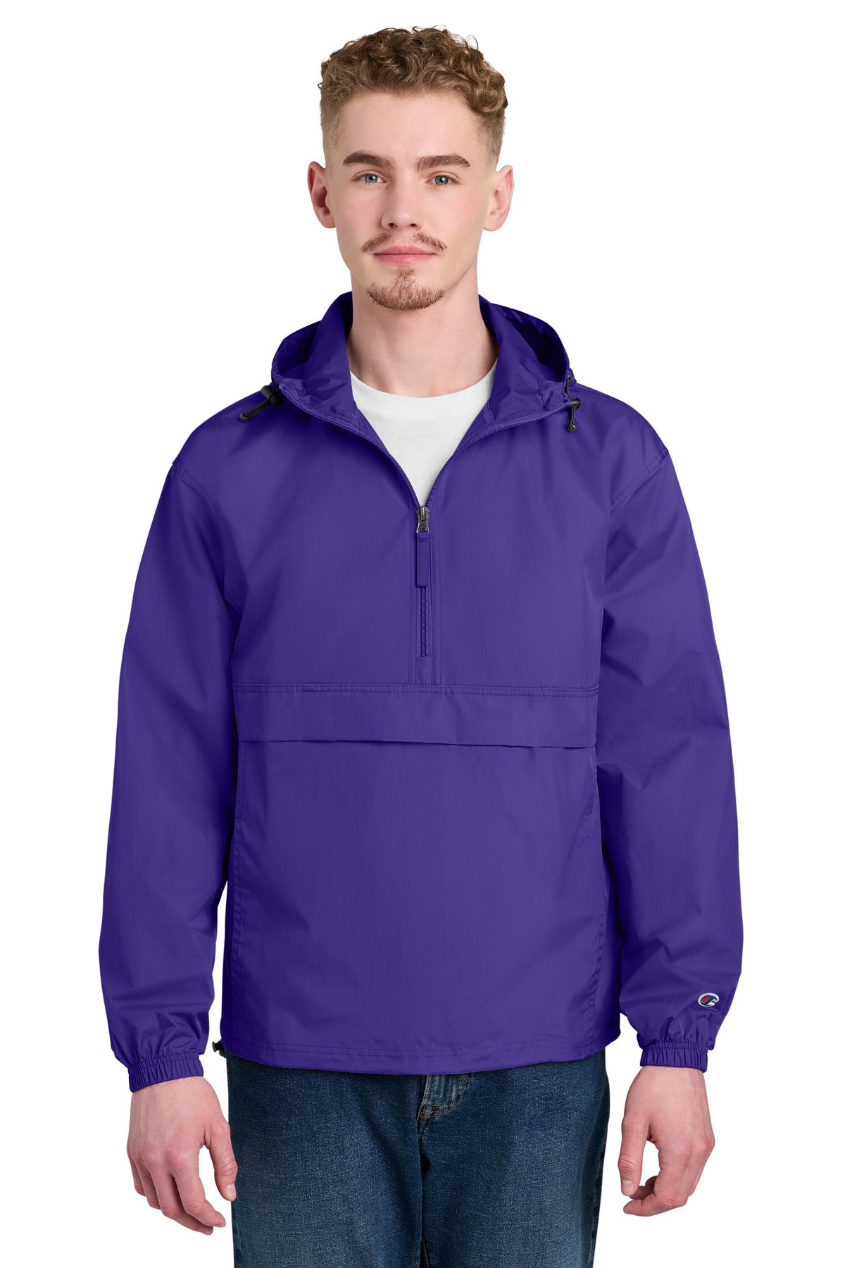 Champion Packable Anorak Jacket CO200 - EMBROIDERED