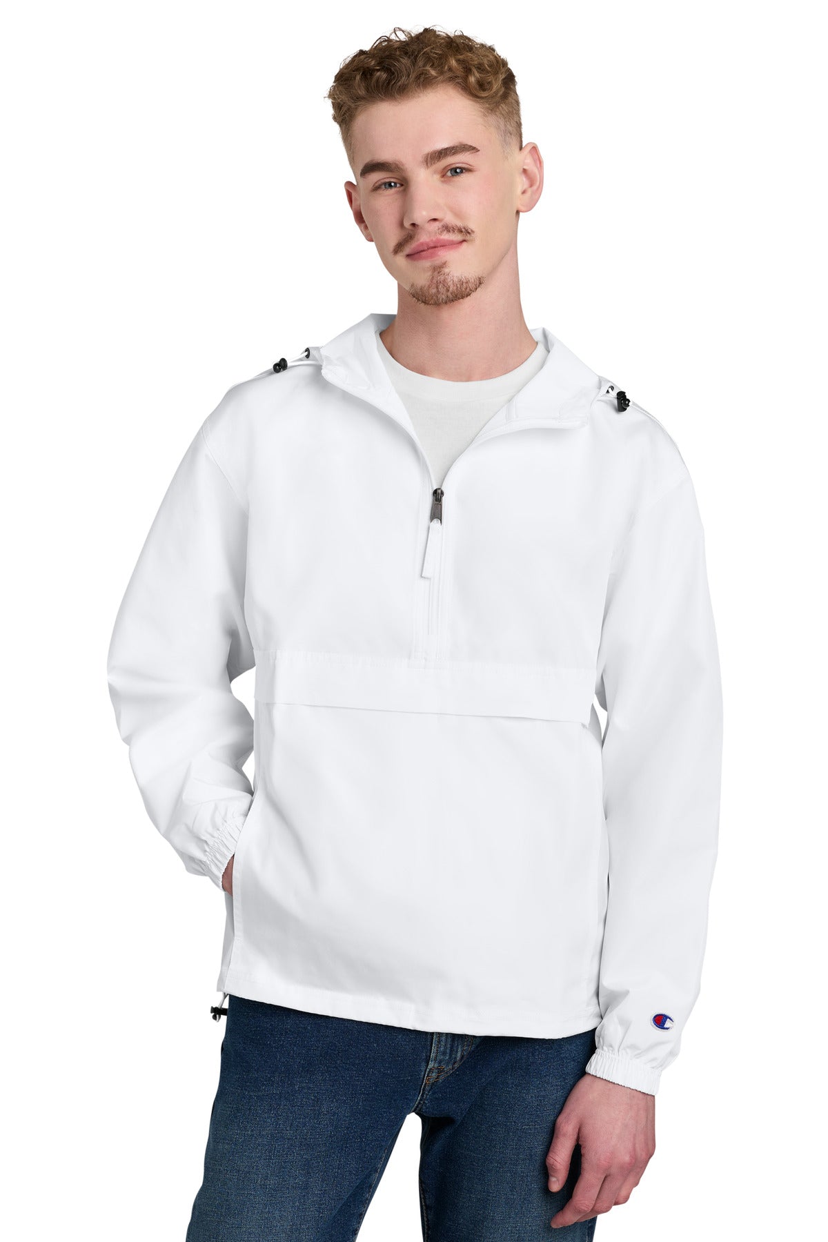 Champion Packable Anorak Jacket CO200 - EMBROIDERED