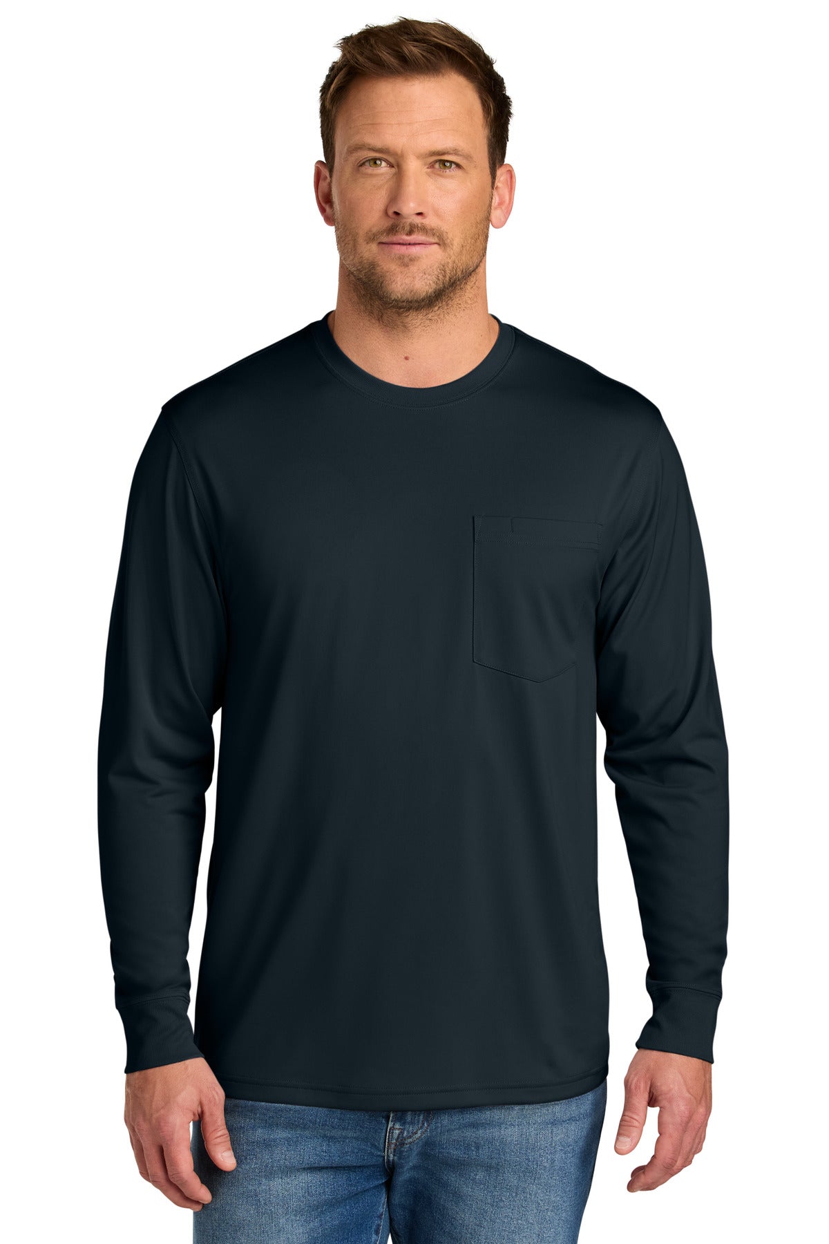 CornerStone Workwear Pro Long Sleeve Pocket Tee CS440LSP - EMBROIDERED