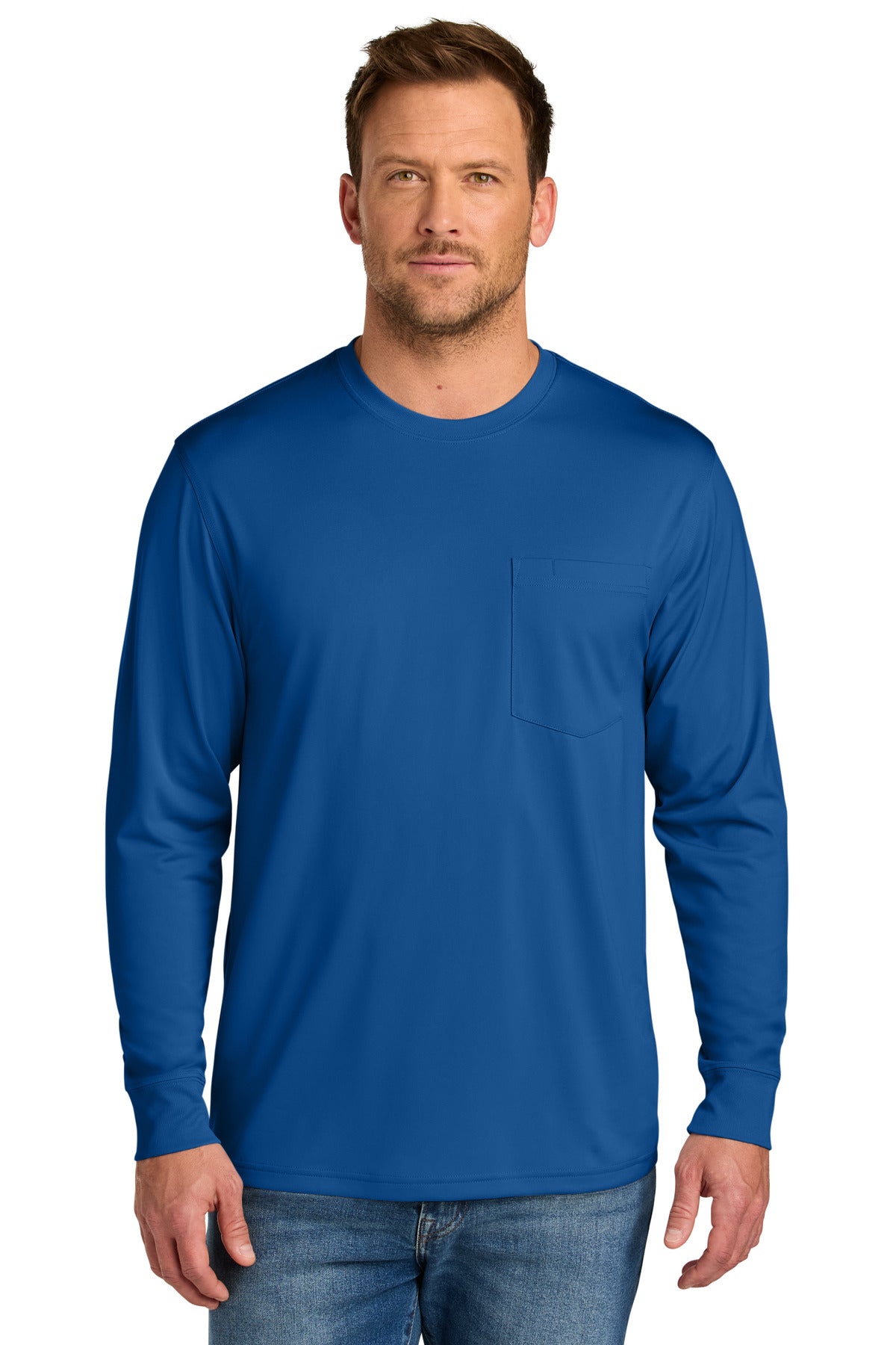 CornerStone Workwear Pro Long Sleeve Pocket Tee CS440LSP - EMBROIDERED