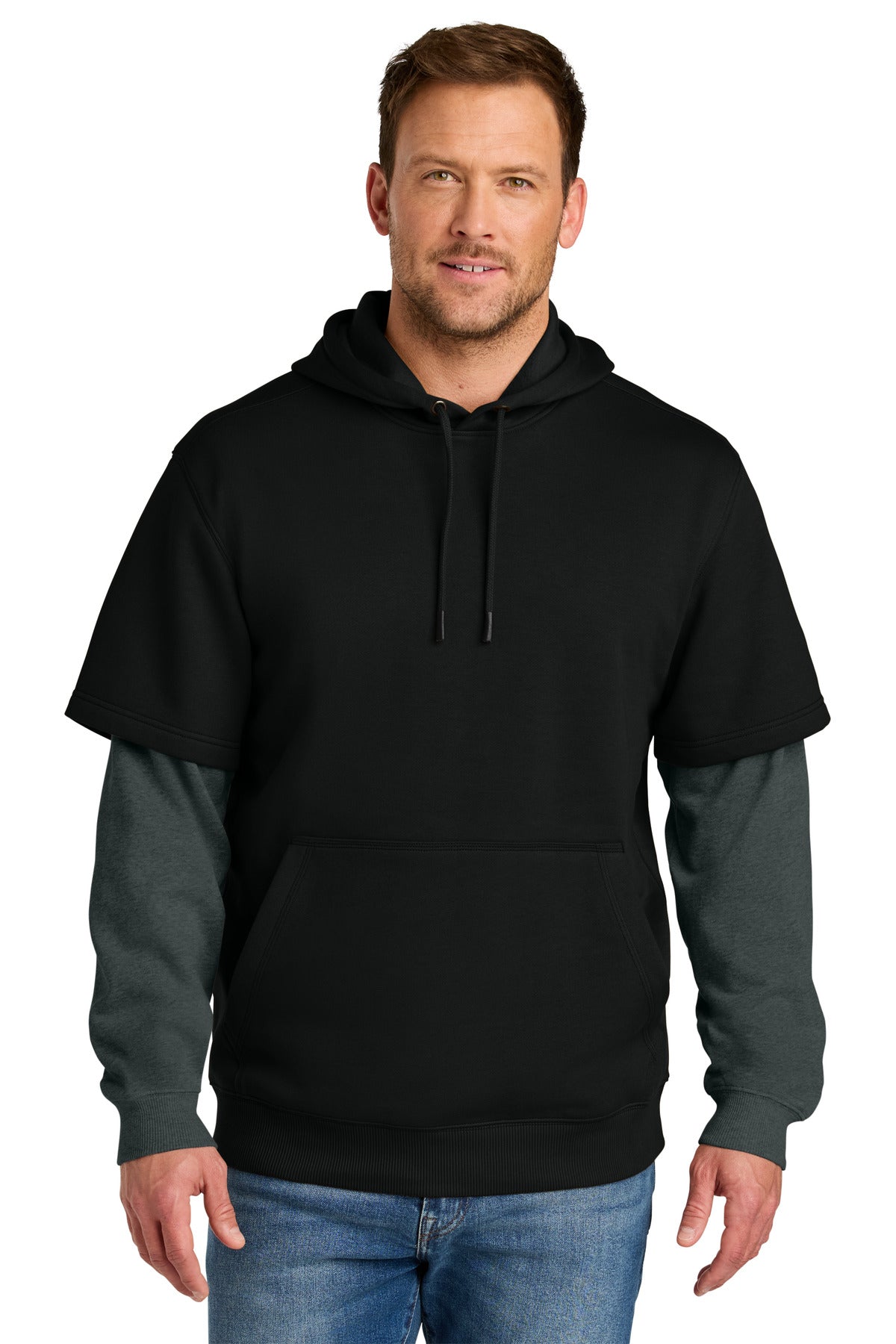 CornerStone Tough Fleece Layered Hoodie CSF632 - EMBROIDERED