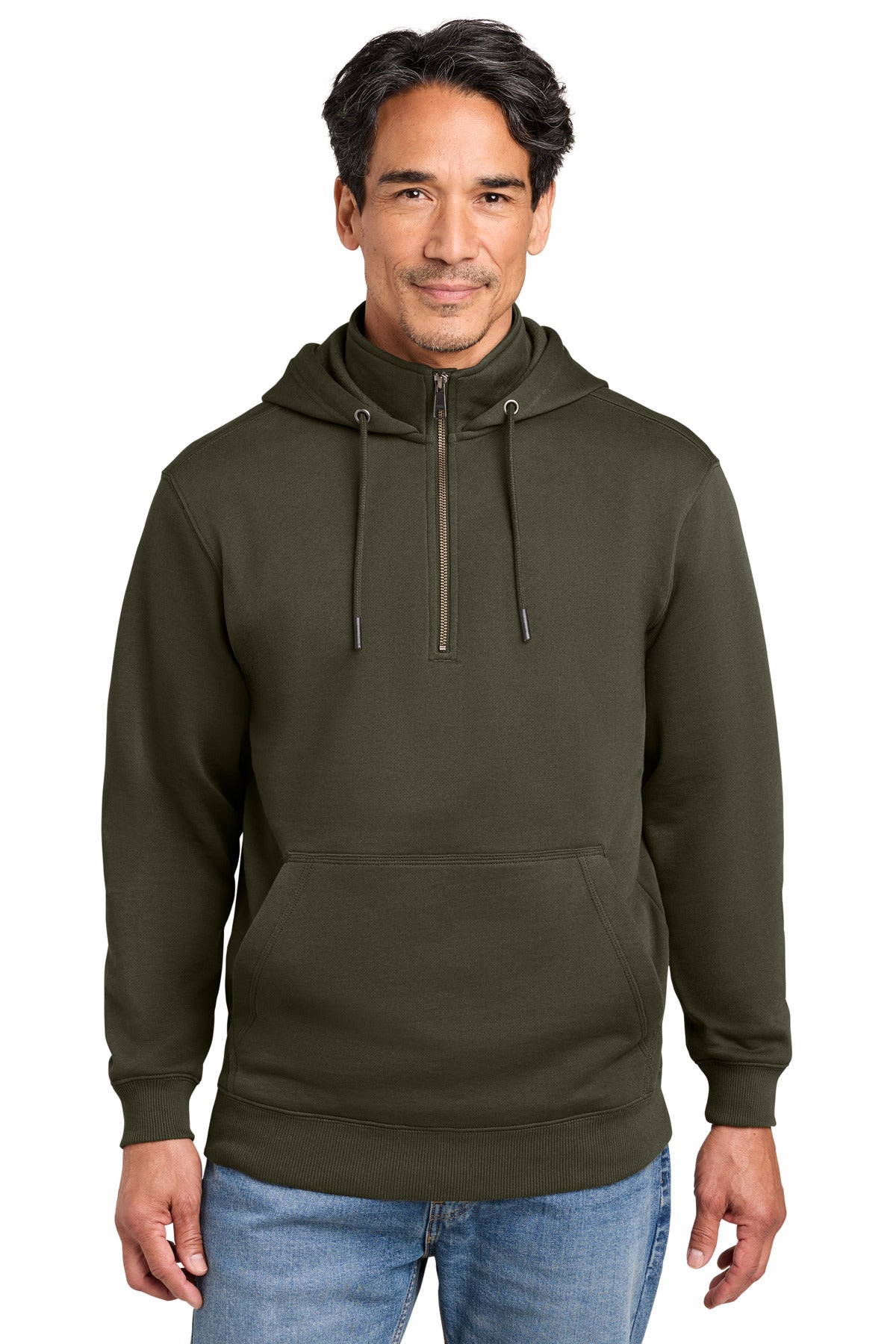 CornerStone Tough Fleece 1/4-Zip Hoodie CSF633 - EMBROIDERED