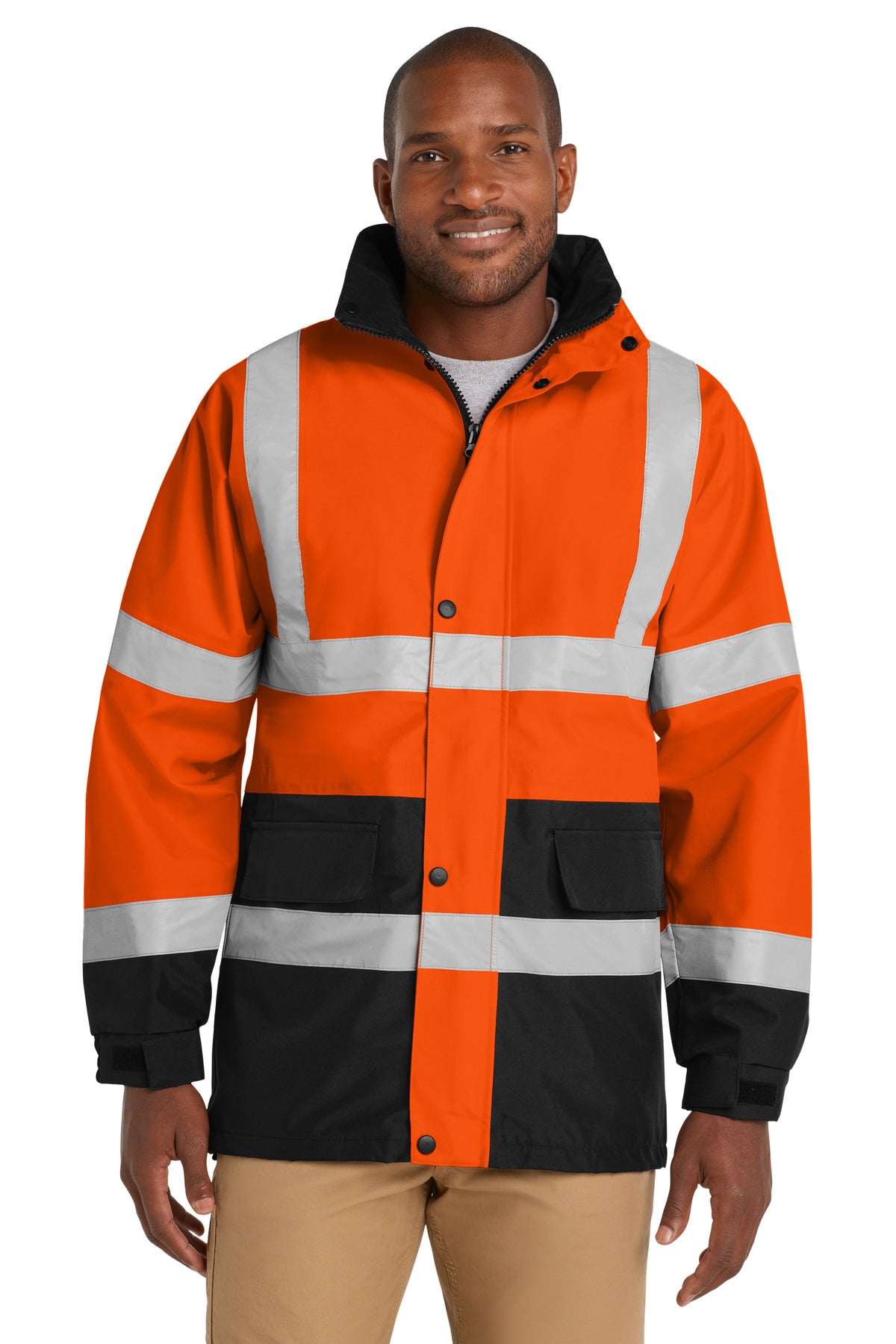 CornerStone - ANSI 107 Class 3 Waterproof Parka. CSJ24 - EMBROIDERED