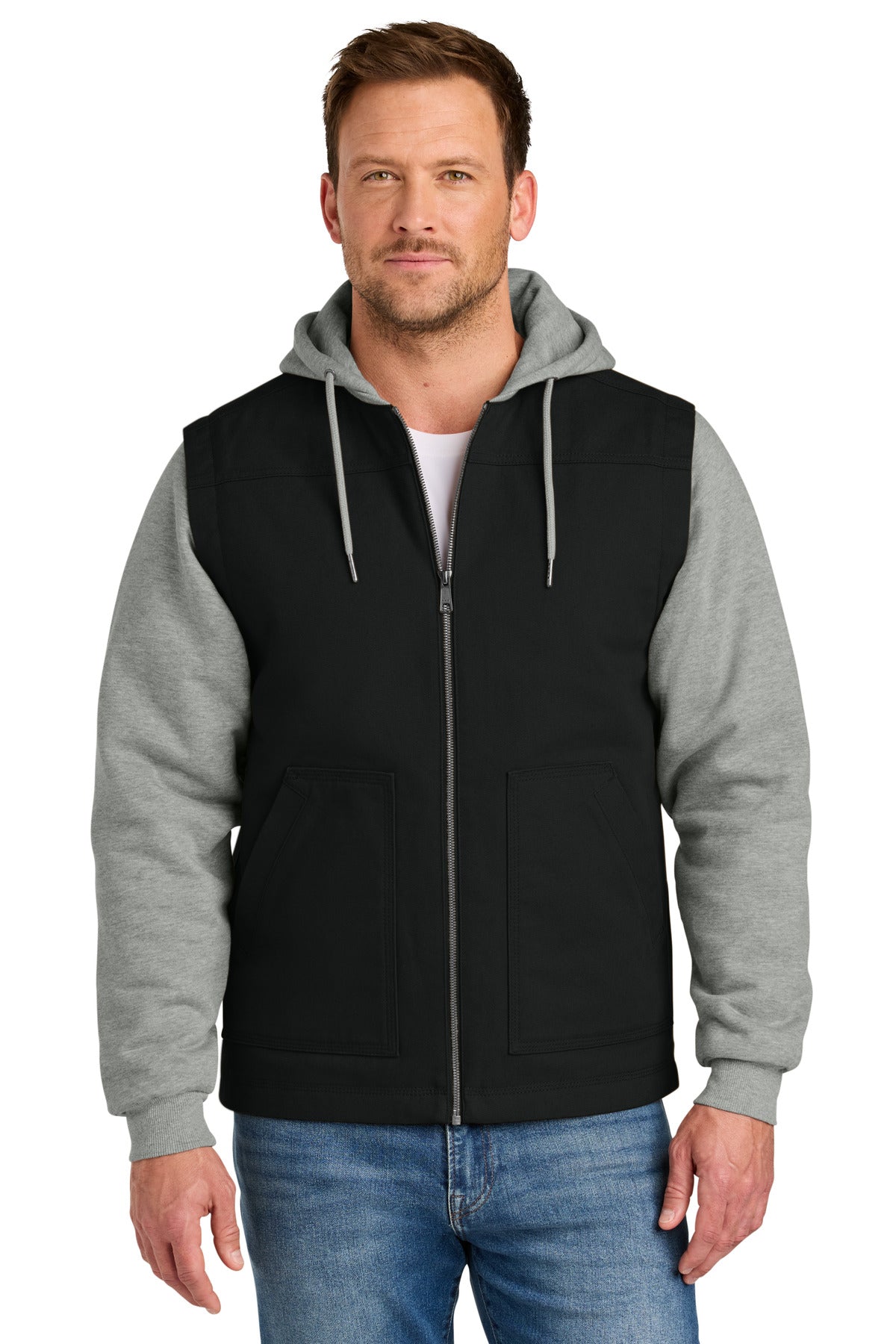 CornerStone Duck Fleece Full-Zip Hooded Jacket CSJ42