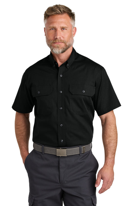 CornerStone Short Sleeve Select Ripstop Shirt CSW175 - EMBROIDERED