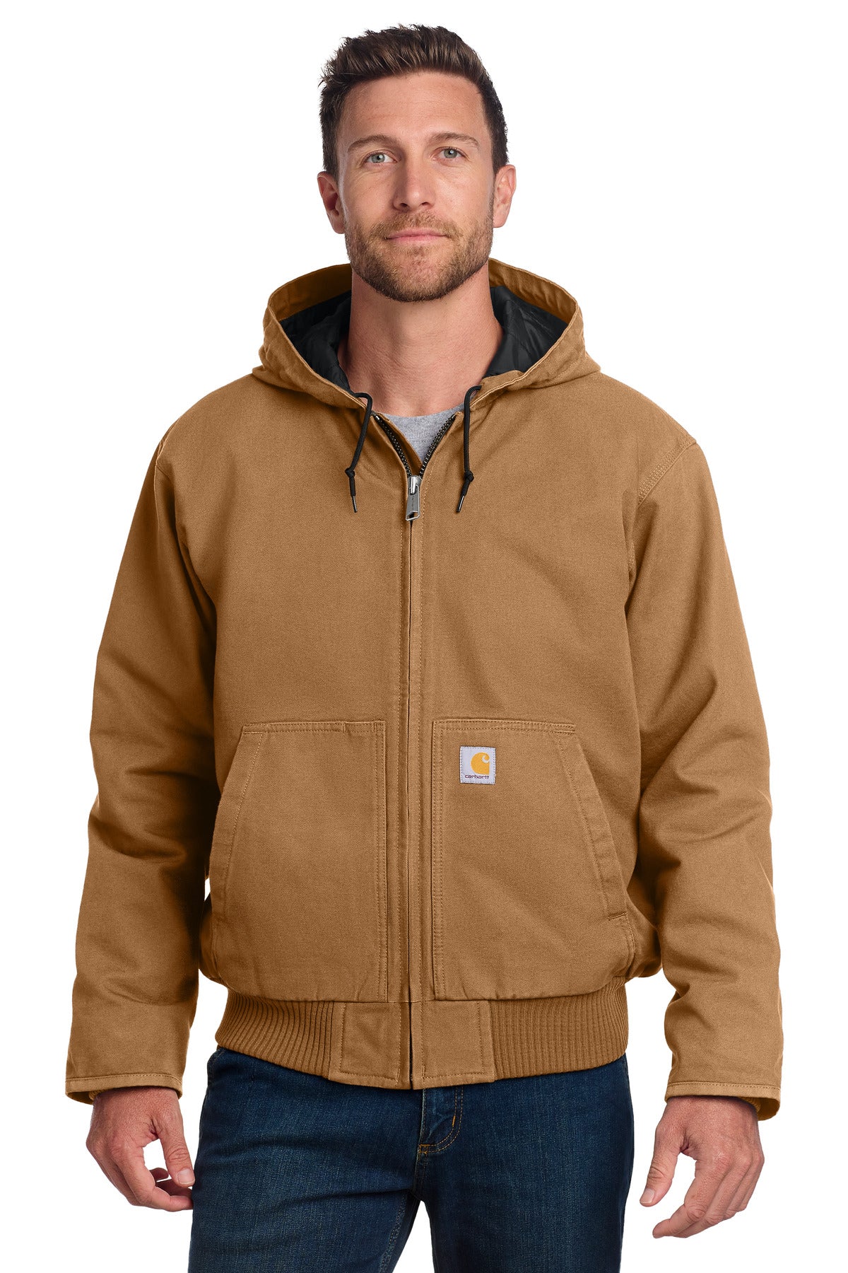 Carhartt Washed Duck Active Jac. CT104050 - EMBROIDERED