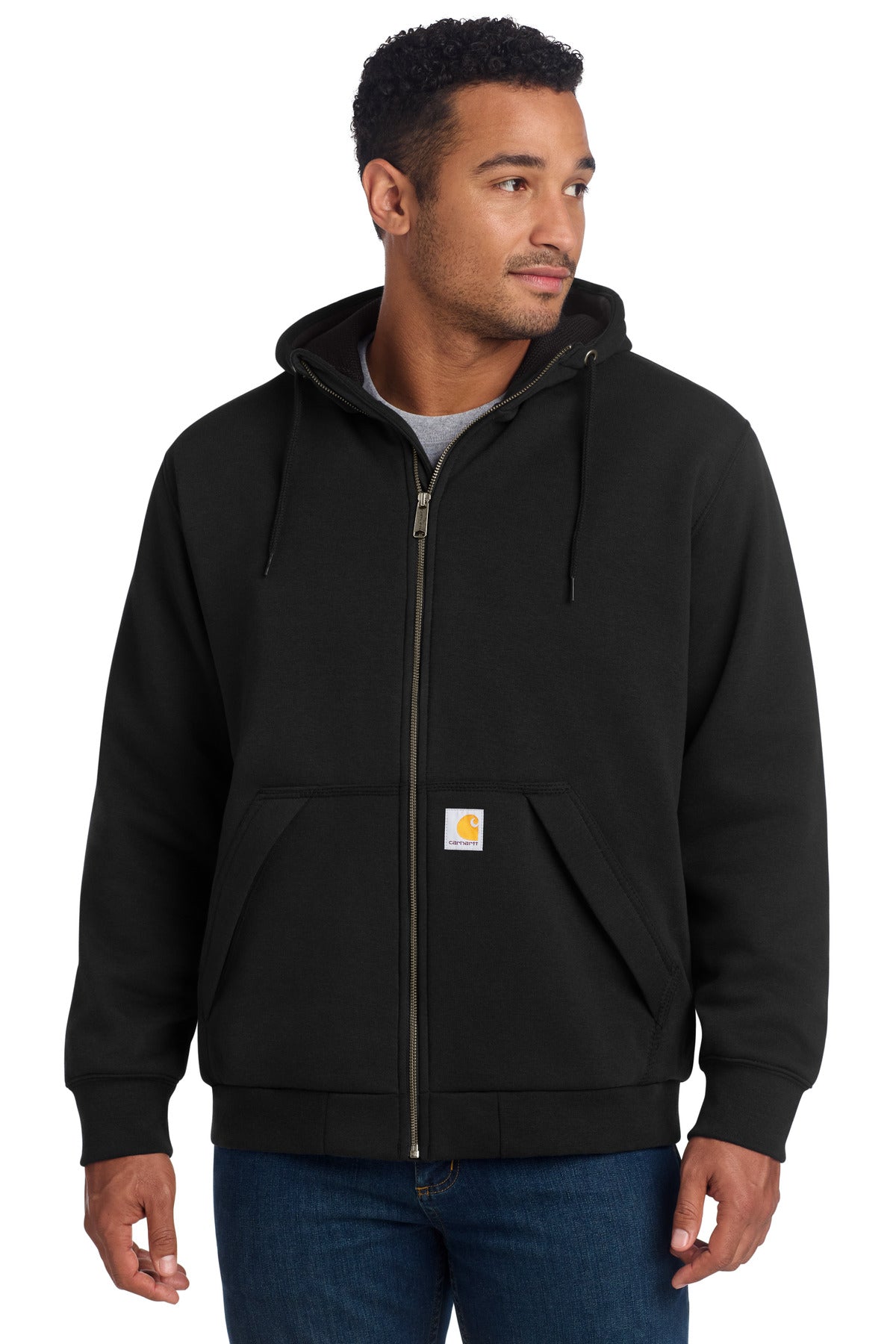 Carhartt Midweight Thermal-Lined Full-Zip Sweatshirt CT104078 - EMBROIDERED