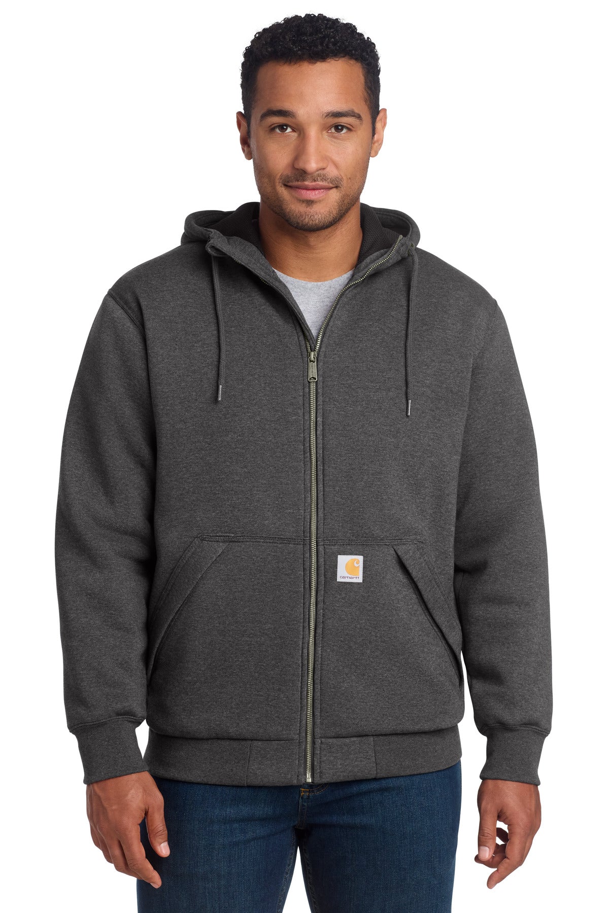Carhartt Midweight Thermal-Lined Full-Zip Sweatshirt CT104078 - EMBROIDERED