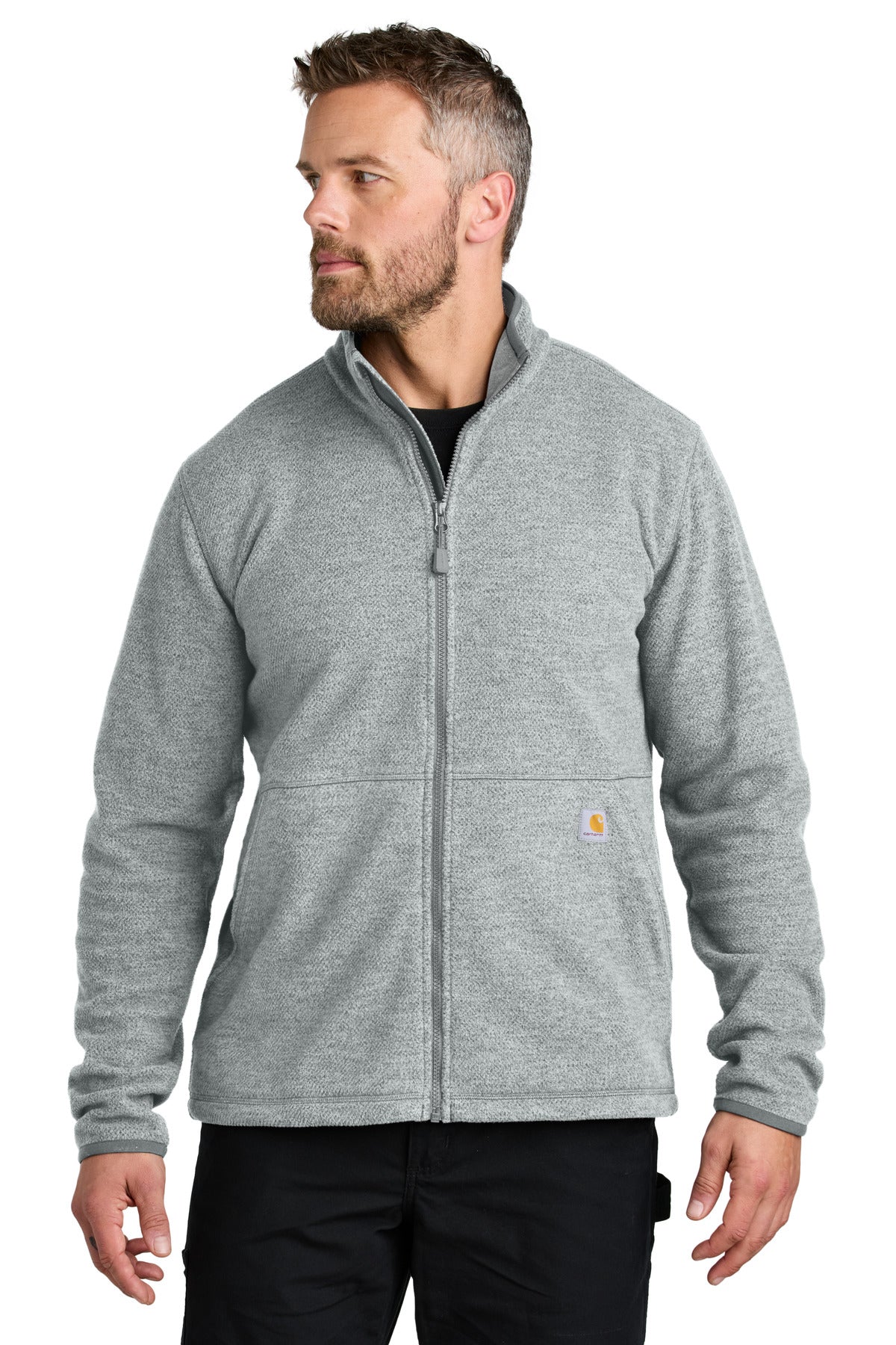 Carhartt Textured Full-Zip Fleece Jacket CT106416 - EMBROIDERED