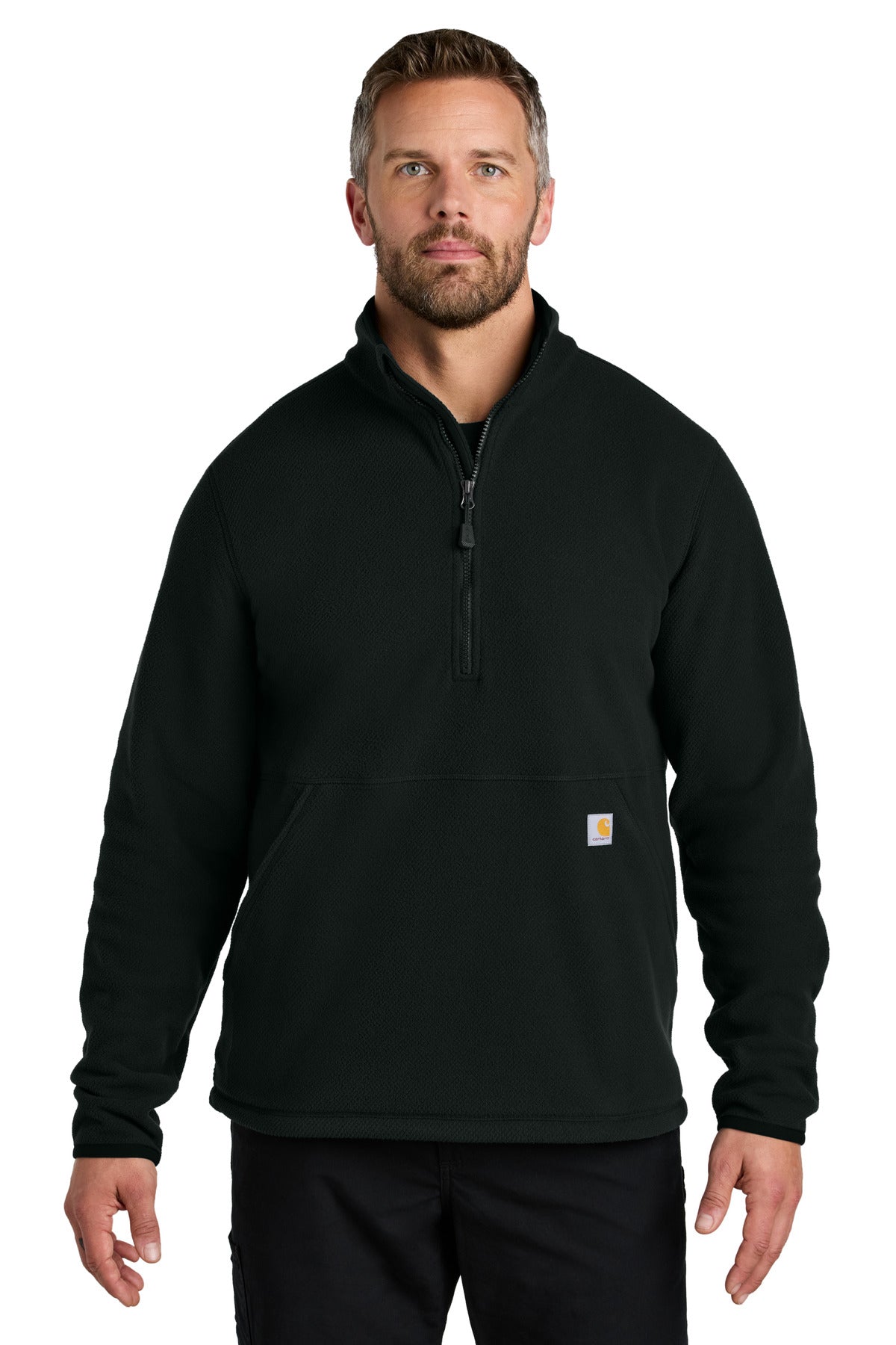 Carhartt Textured 1/2-Zip Fleece Jacket CT106417 - EMBROIDERED