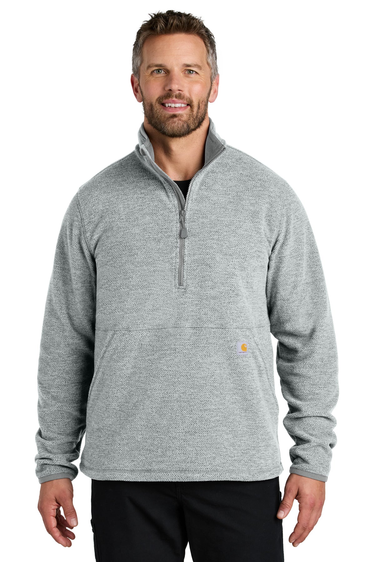Carhartt Textured 1/2-Zip Fleece Jacket CT106417 - EMBROIDERED