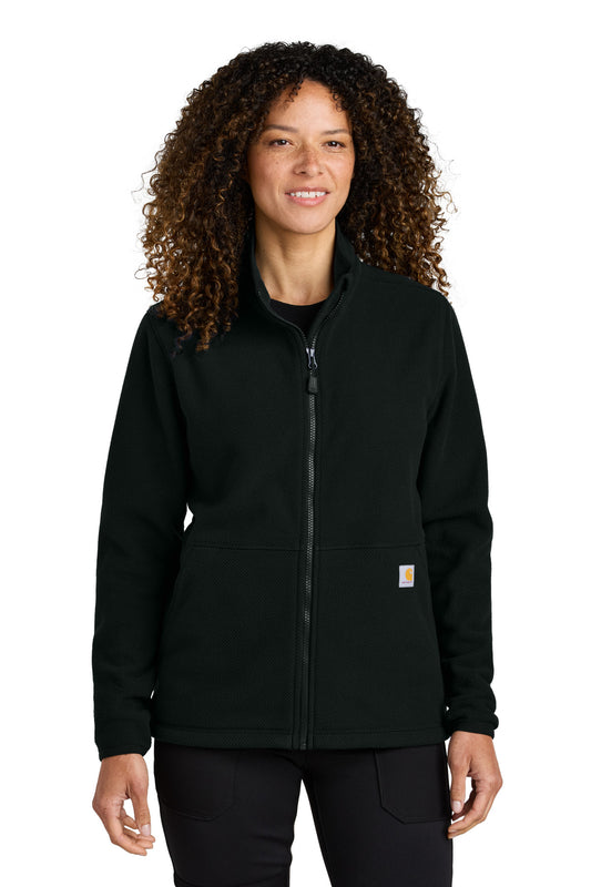 Carhartt Women's Textured Full-Zip Fleece Jacket CT106419 - EMBROIDERED