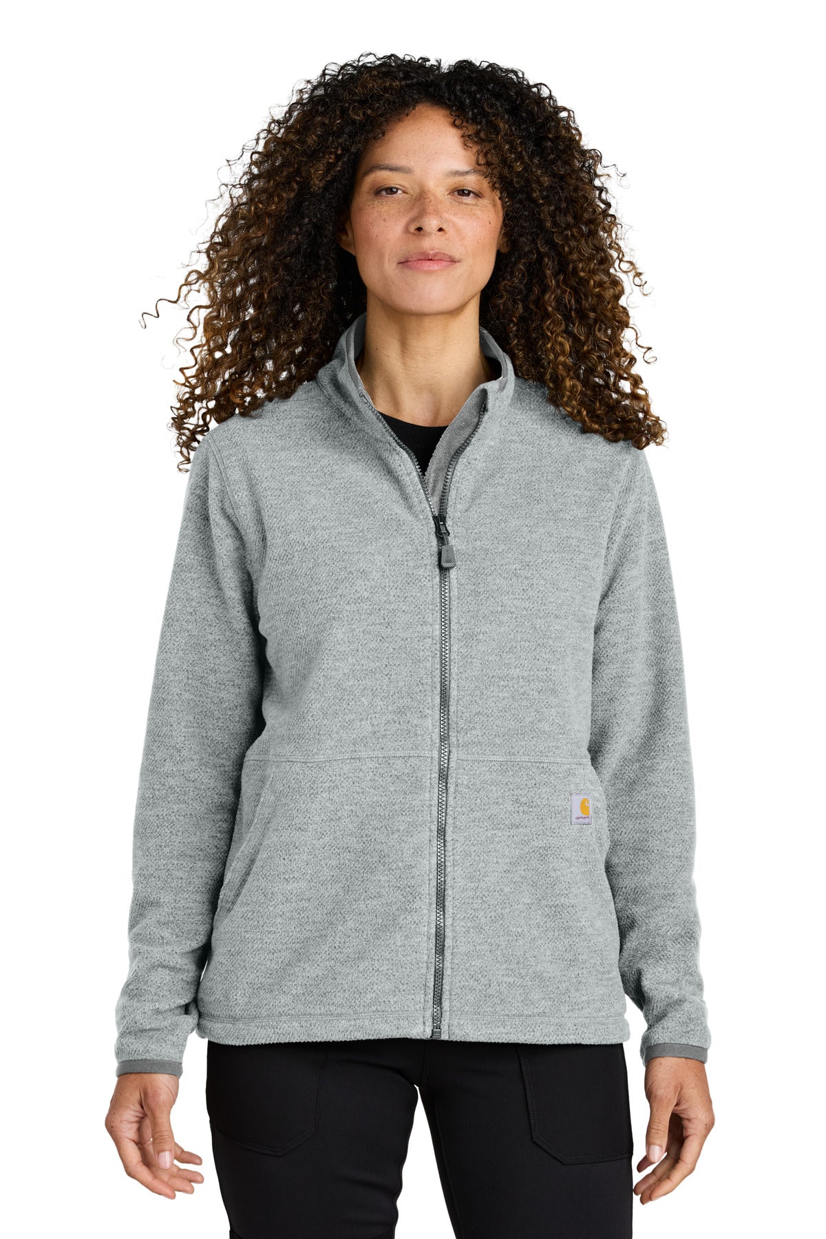 Carhartt Women's Textured Full-Zip Fleece Jacket CT106419 - EMBROIDERED