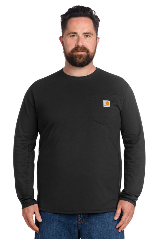 Carhartt Force Long Sleeve Pocket T-Shirt CT106656 - EMBROIDERED