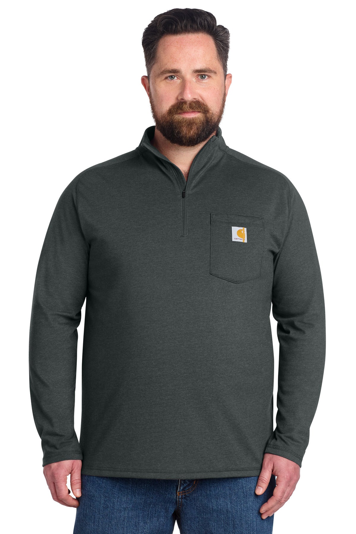 Carhartt Force 1/4-Zip Long Sleeve T-Shirt CT106660 - EMBROIDERED