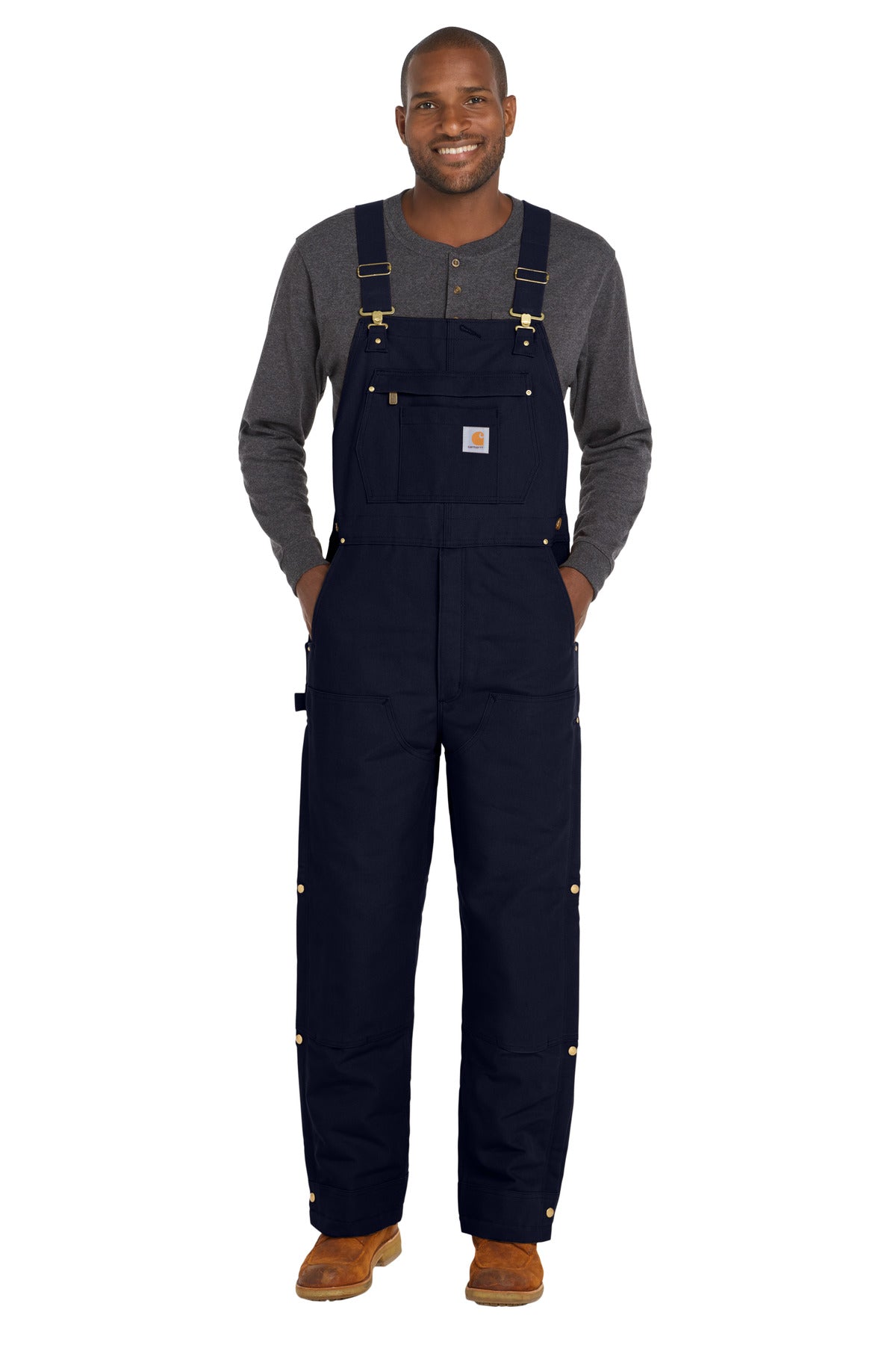 Carhartt Firm Duck Insulated Bib Overalls CT106672 - EMBROIDERED