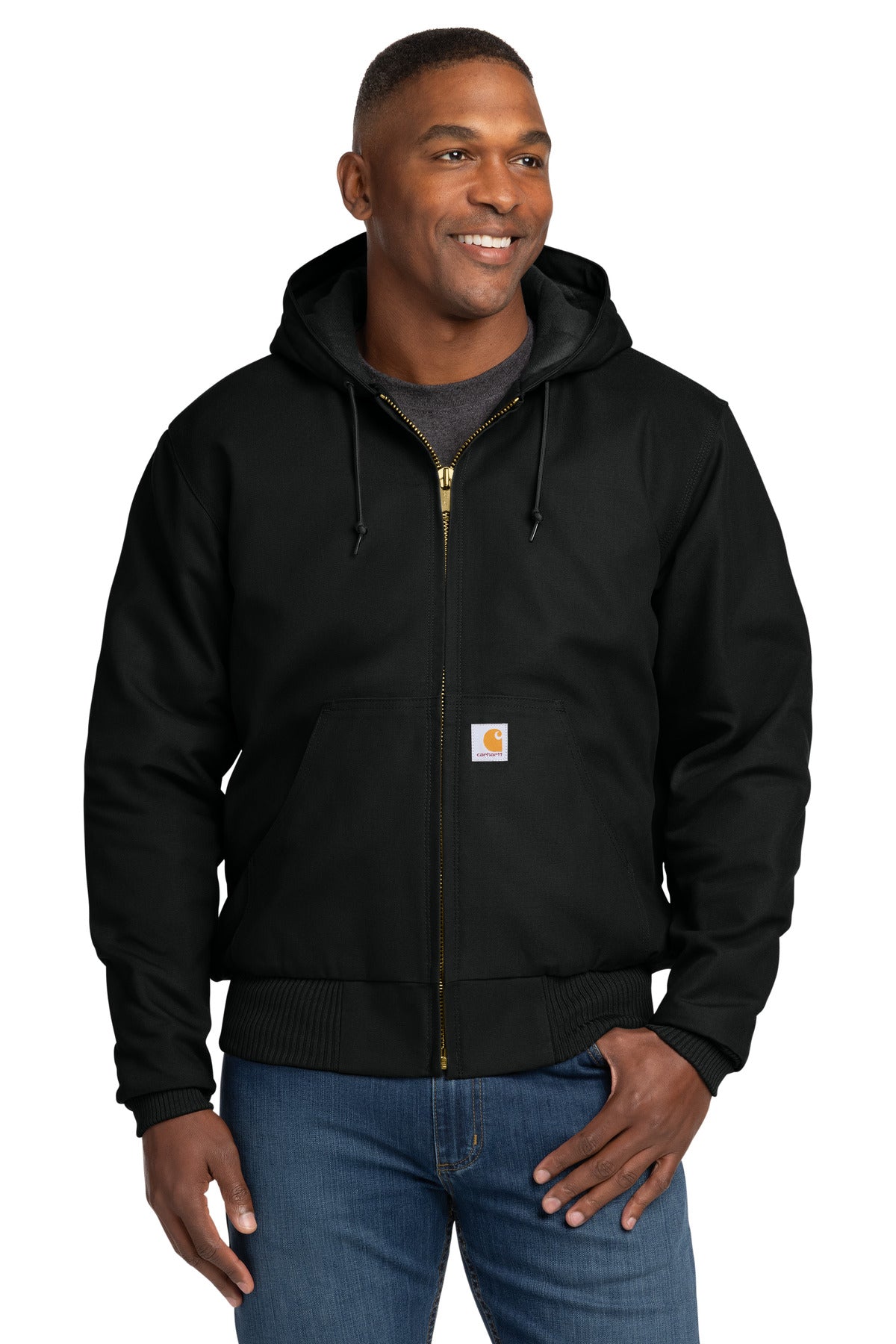 Carhartt  Quilted-Flanne-Lined Duck Active Jac. CT106677 - EMBROIDERED