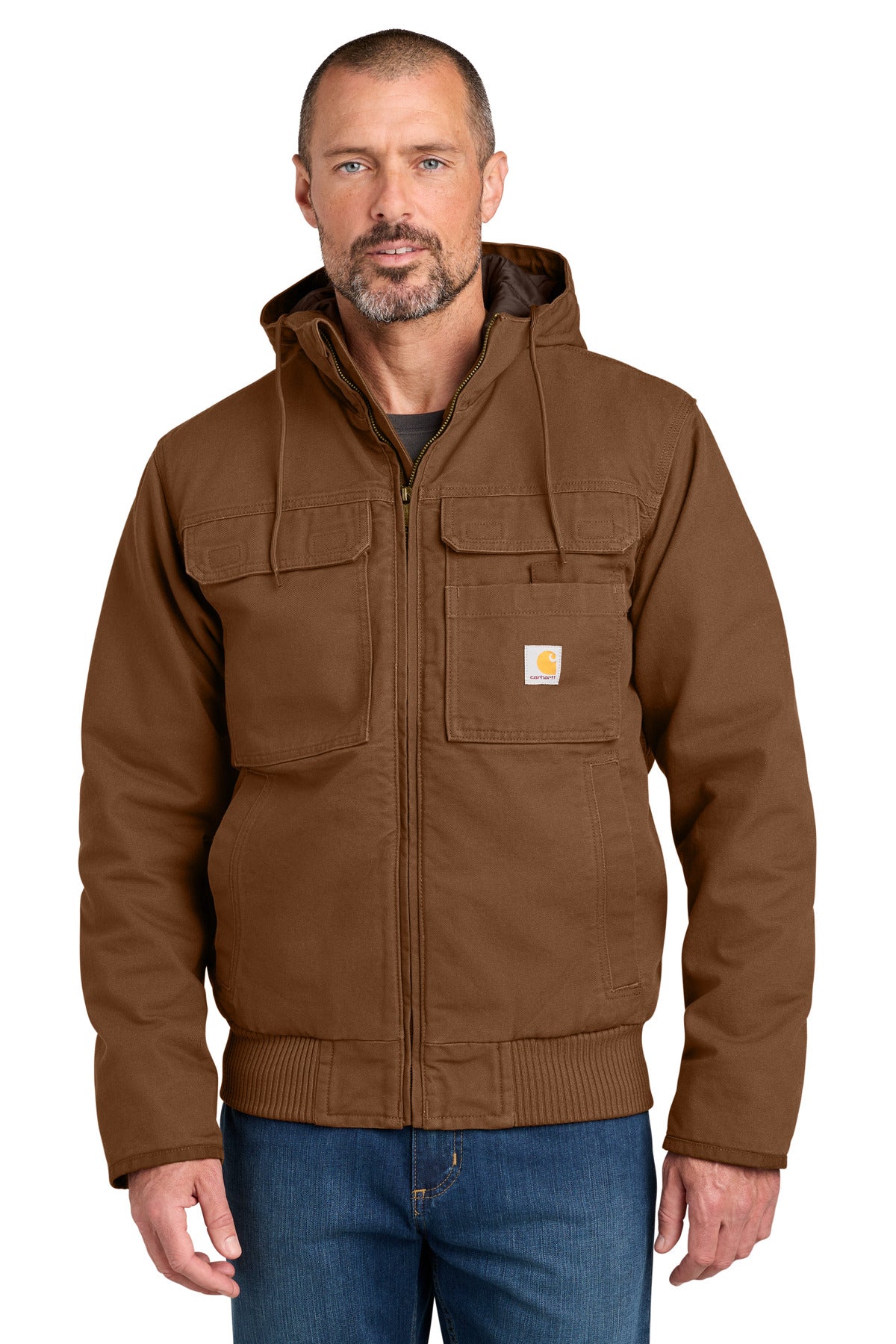 Carhartt Full Swing Washed Duck Active Jac CT106980 - EMBROIDERED