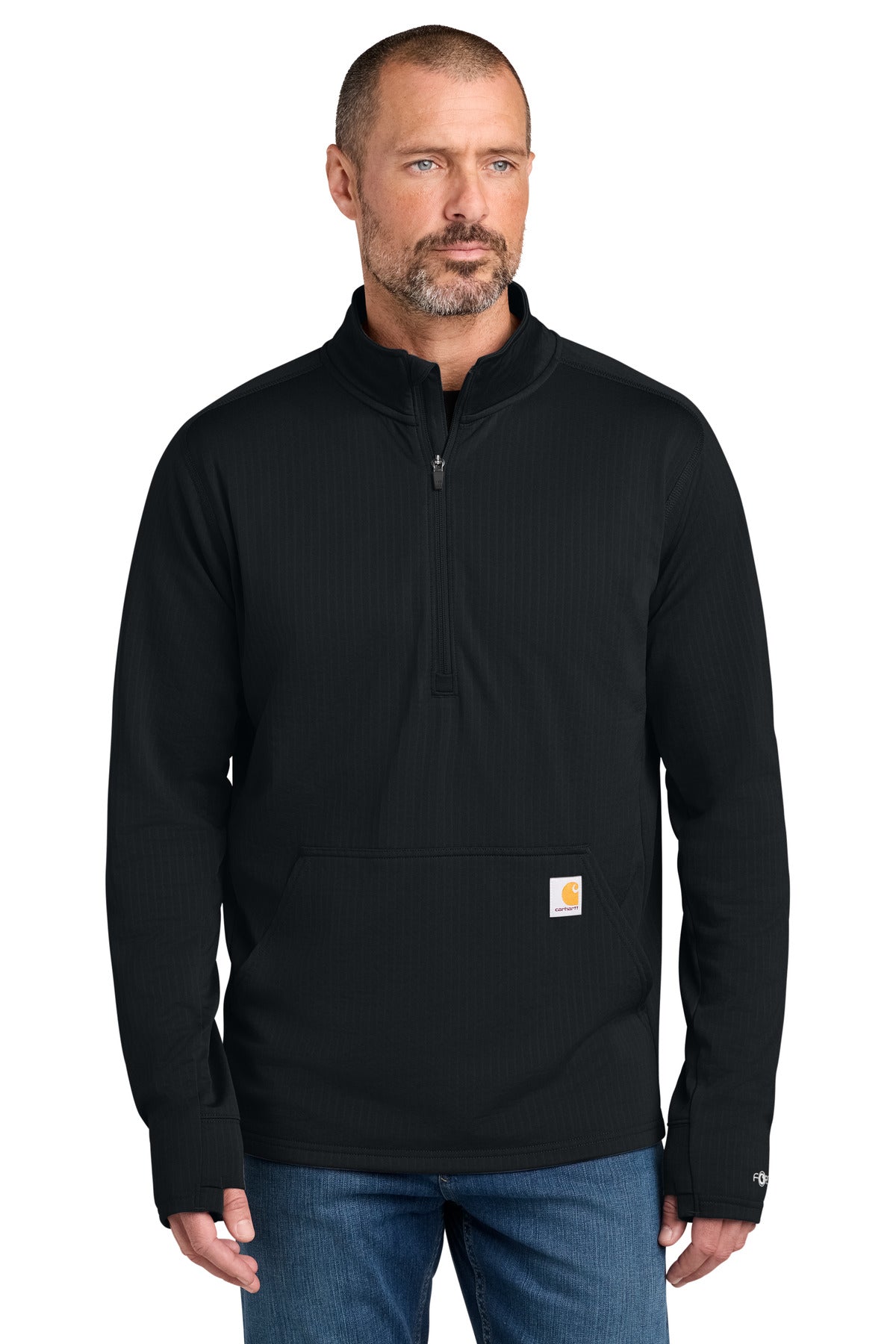 Carhartt Force 1/2-Zip Grid Fleece CT107814 - EMBROIDERED