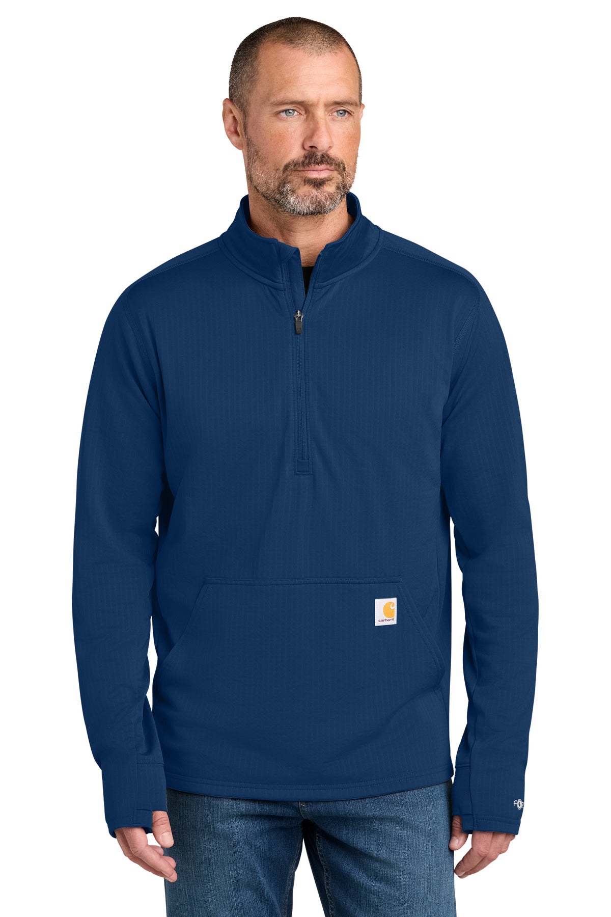 Carhartt Force 1/2-Zip Grid Fleece CT107814 - EMBROIDERED