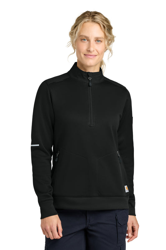Carhartt Women's FLD & RSCU 1/2-Zip Mid-Layer CTC82912 - EMBROIDERED