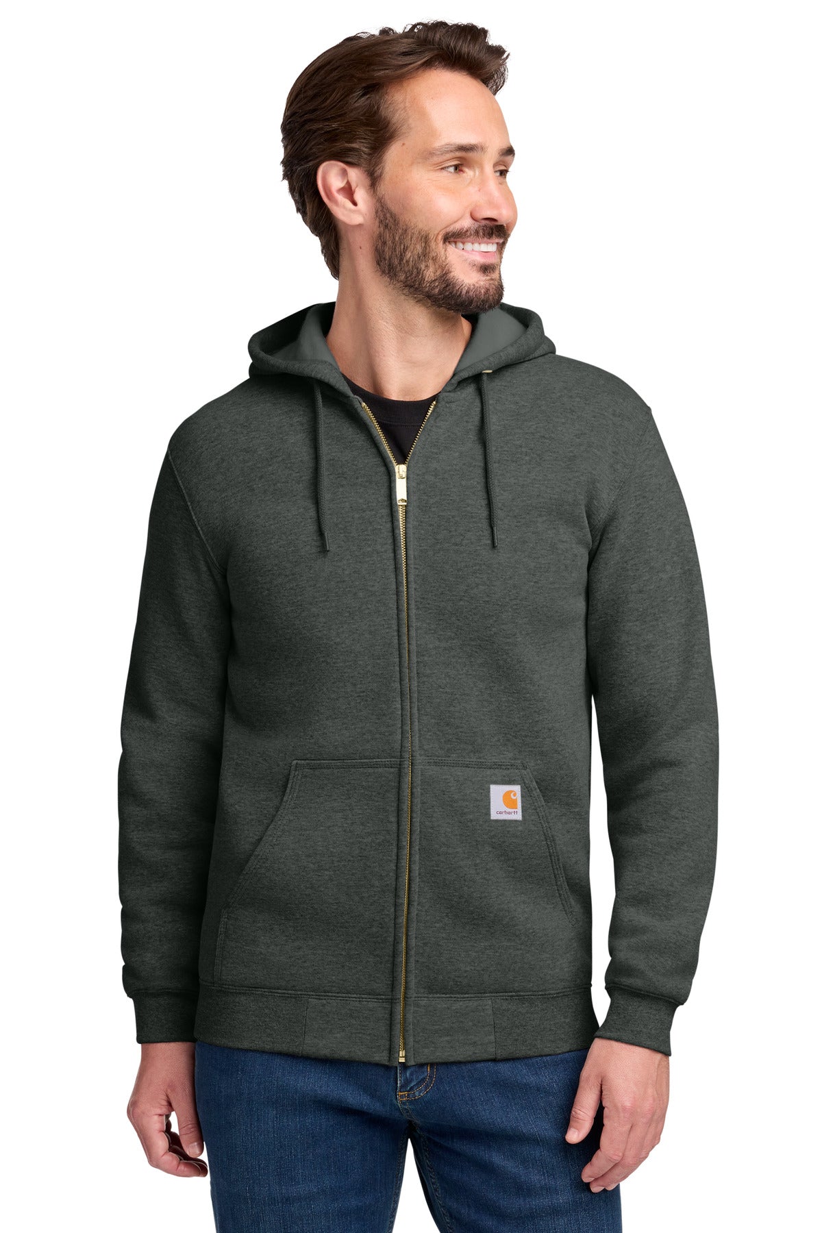 Carhartt Midweight Hooded Zip-Front Sweatshirt. CTK122