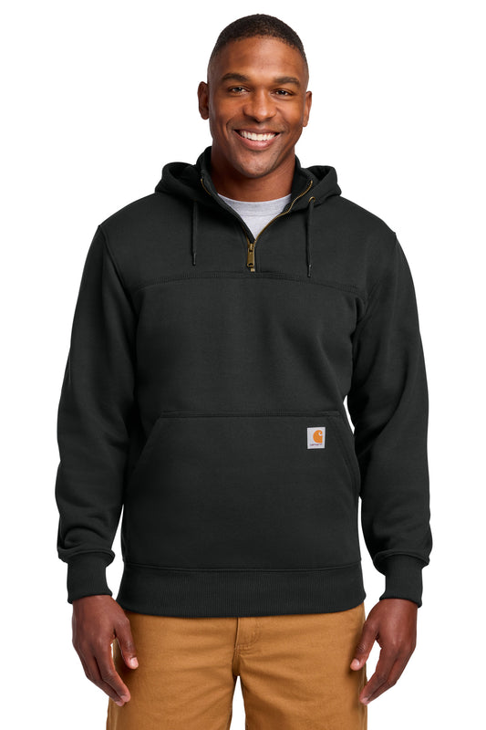 Carhartt Tall Rain Defender Paxton Heavyweight Hooded Zip Mock Sweatshirt CTT100617 - EMBROIDERED