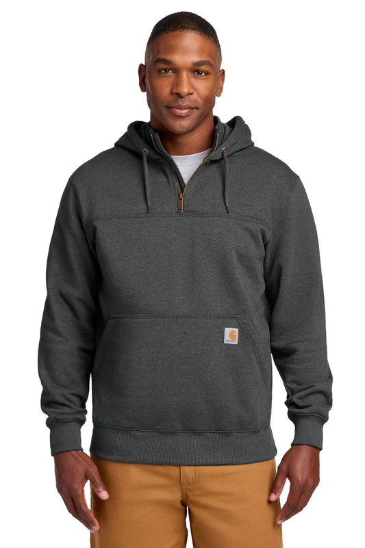 Carhartt Tall Rain Defender Paxton Heavyweight Hooded Zip Mock Sweatshirt CTT100617 - EMBROIDERED