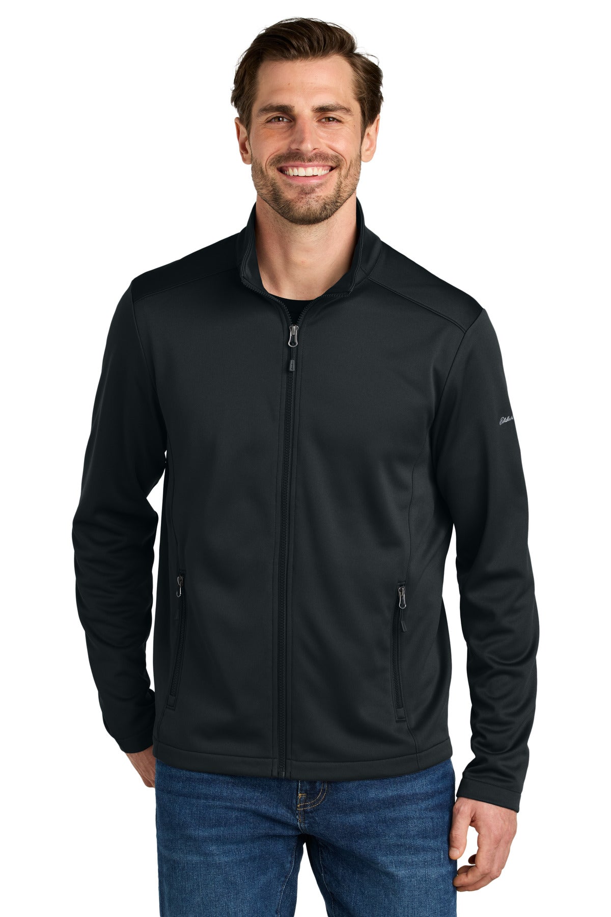 Eddie Bauer Smooth Mid Layer Fleece Full-Zip EB2460 - EMBROIDERED