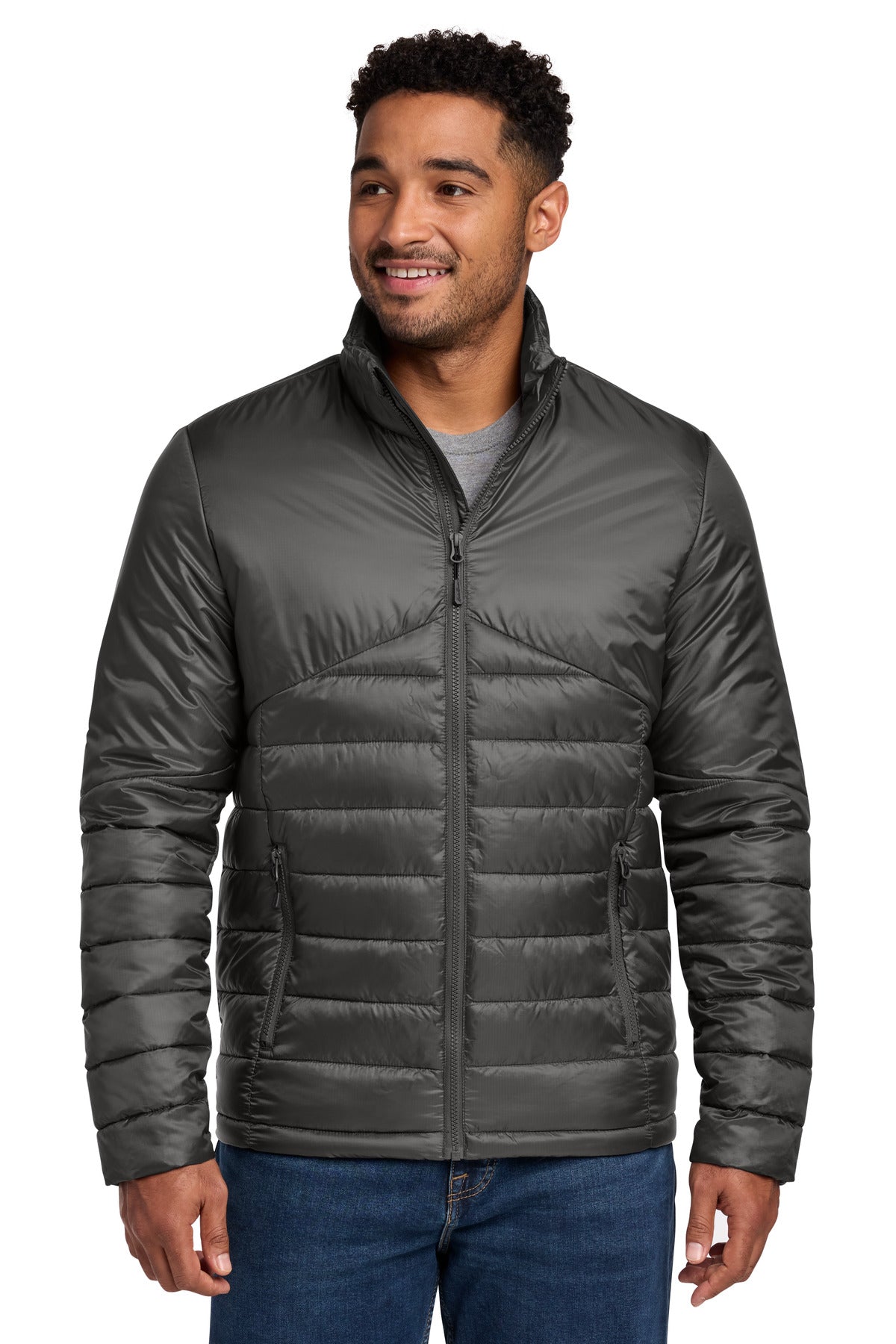 Eddie Bauer Quilted Jacket EB510 - EMBROIDERED