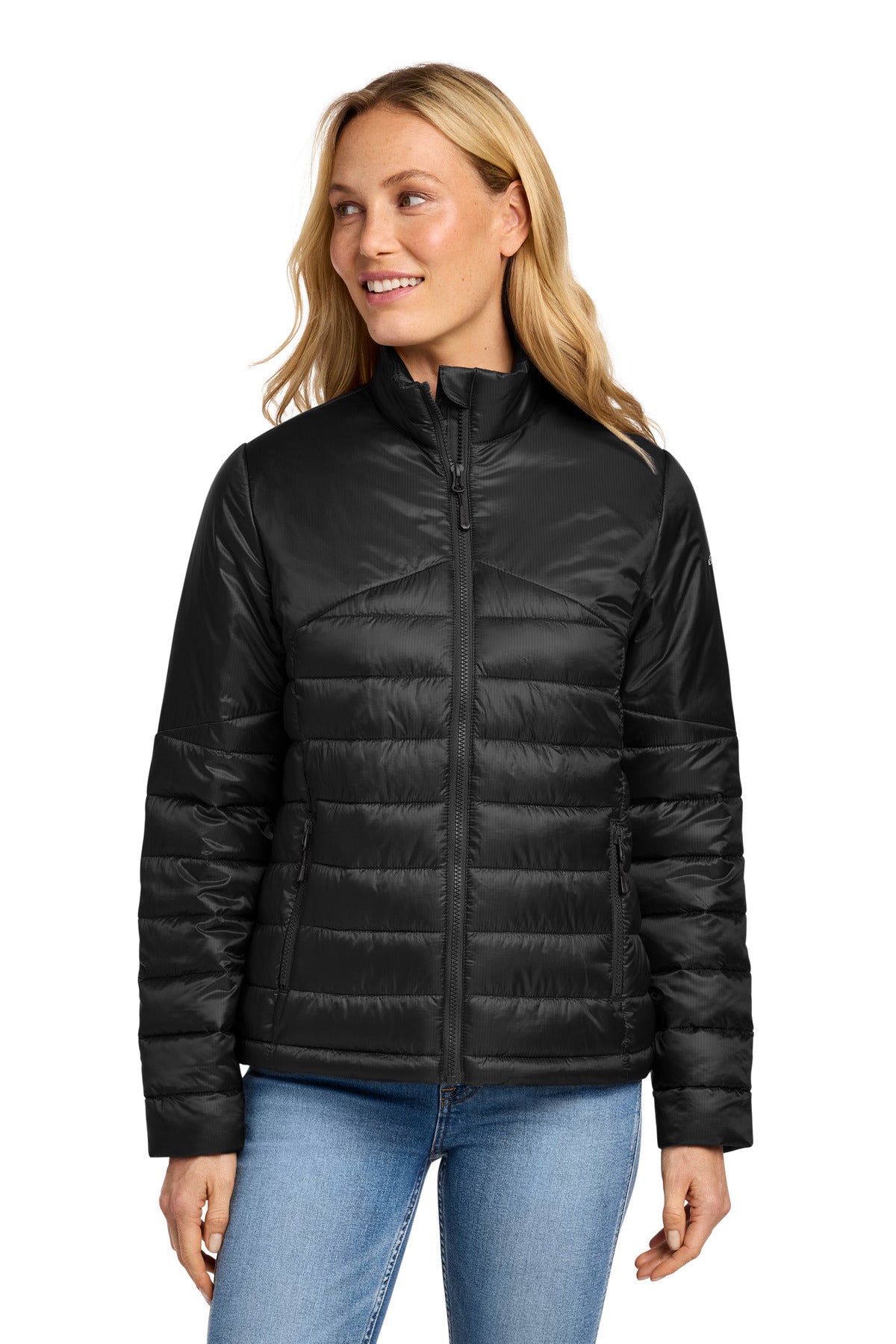 Eddie Bauer Women's Quilted Jacket EB511 - EMBROIDERED