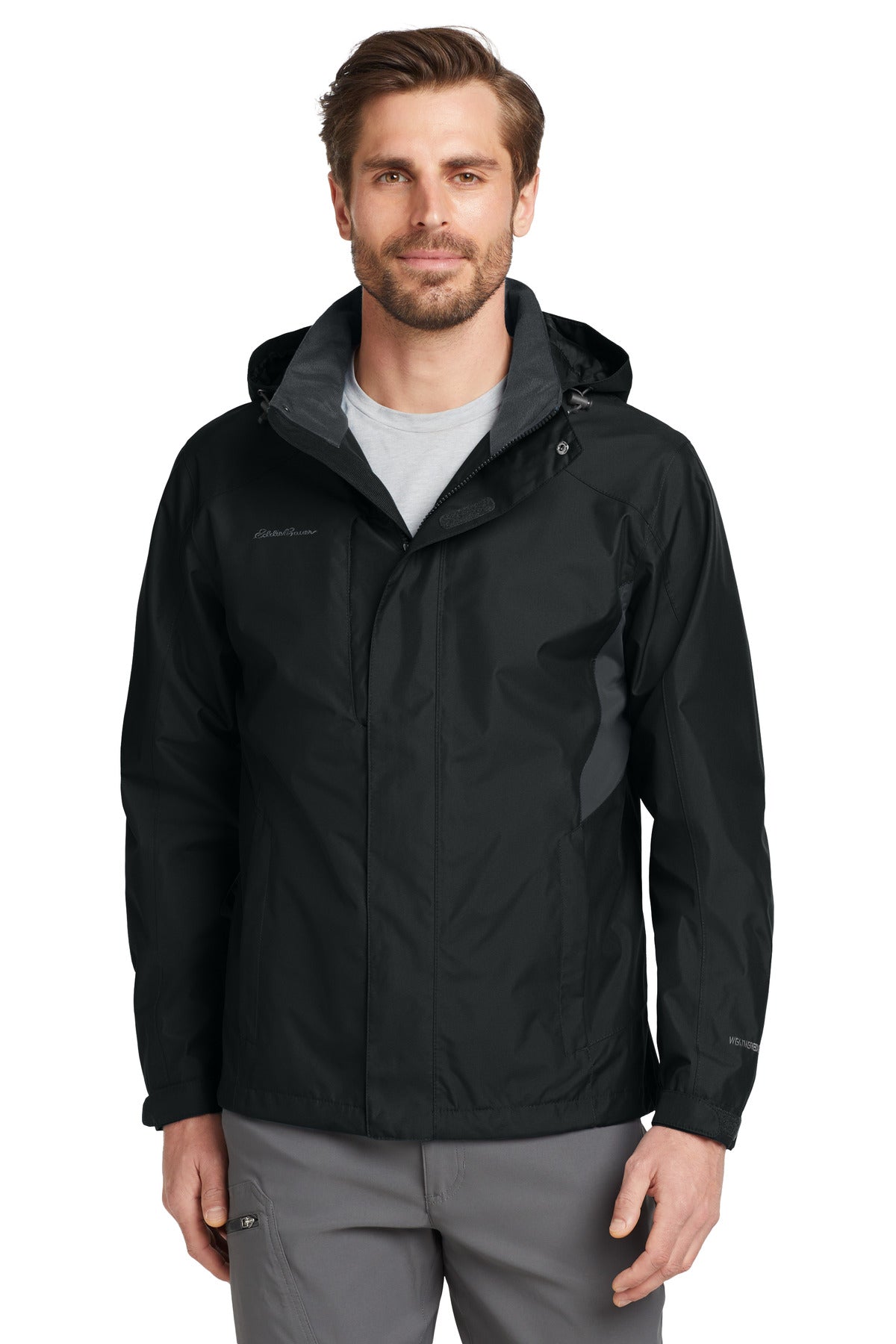 Eddie Bauer Rain Jacket. EB550 - EMBROIDERED